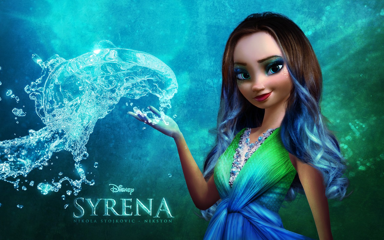 Free download wallpaper Water, Fantasy, Women, Elsa (Frozen) on your PC desktop