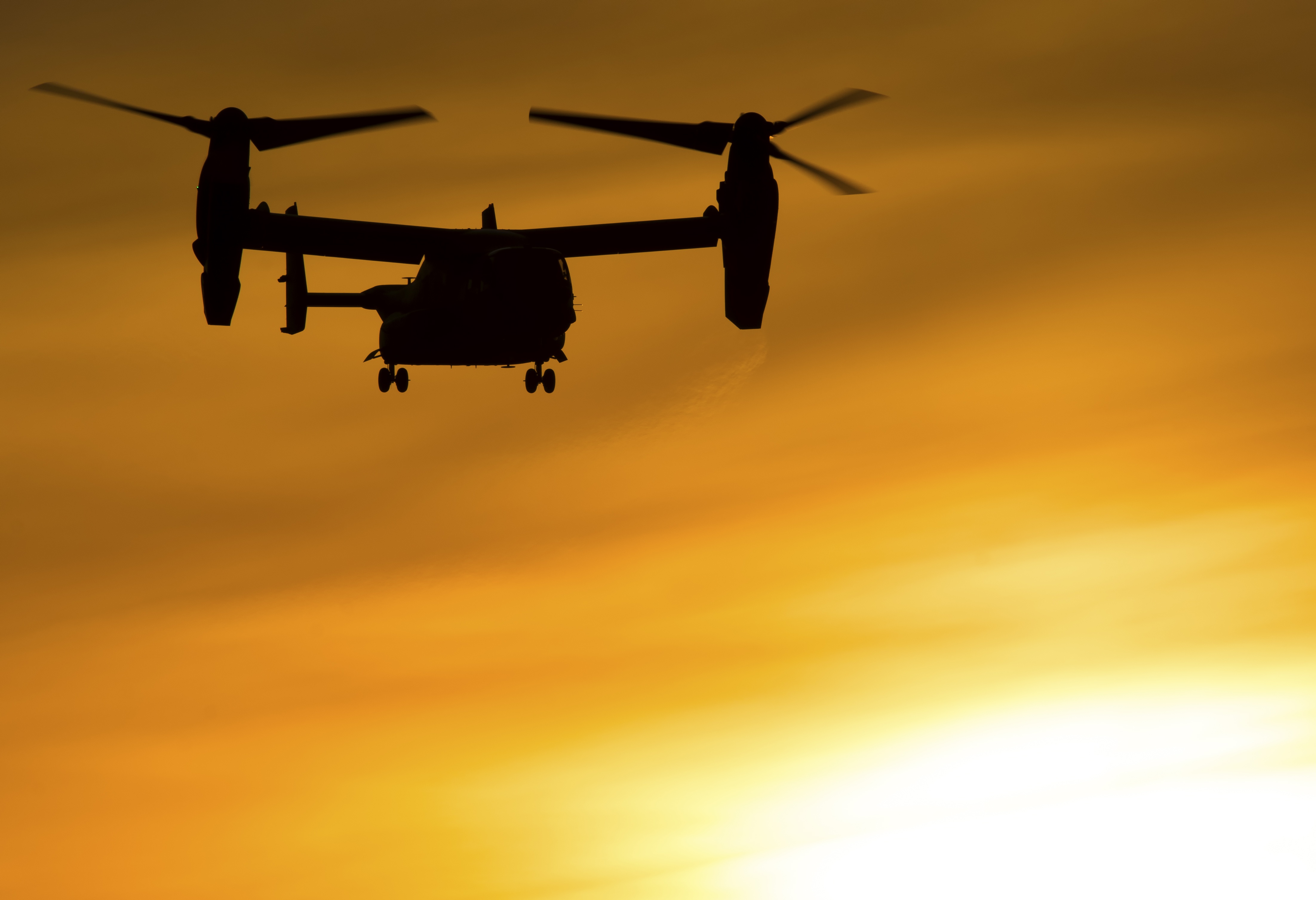 Baixar papel de parede para celular de Silhueta, Helicóptero, Militar, Aeronaves, Bell Boeing V 22 Osprey gratuito.
