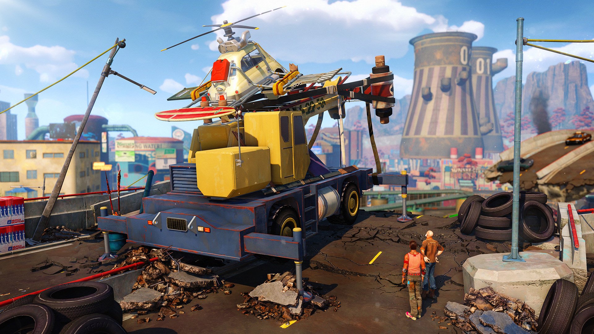 video game, sunset overdrive