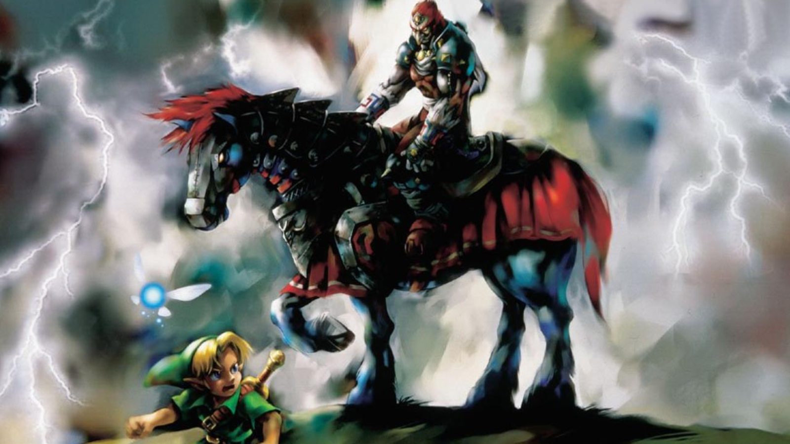 video game, the legend of zelda: ocarina of time, ganondorf, horse, link, navi (the legend of zelda), zelda