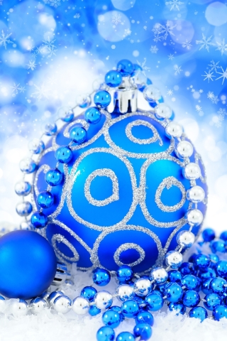 無料モバイル壁紙輝き, クリスマス, 青い, クリスマスオーナメント, ホリデーをダウンロードします。