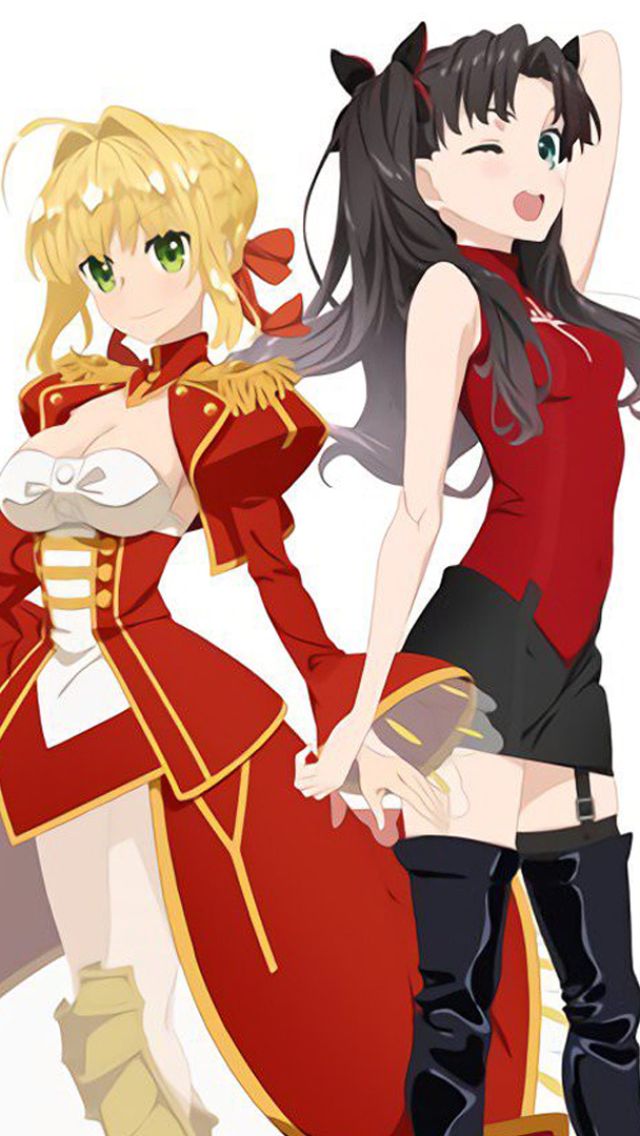 Download mobile wallpaper Anime, Rin Tohsaka, Fate/extra, Nero Claudius, Fate Series for free.