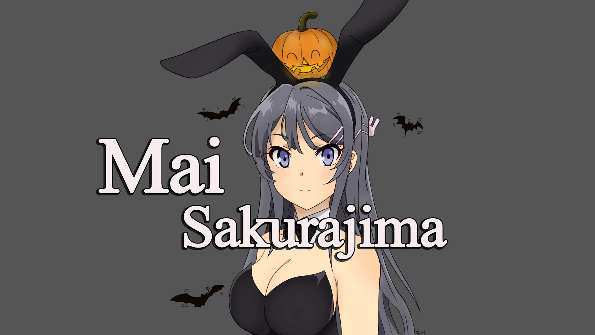 Download mobile wallpaper Anime, Halloween, Purple Eyes, Bunny Ears, Rascal Does Not Dream Of Bunny Girl Senpai for free.