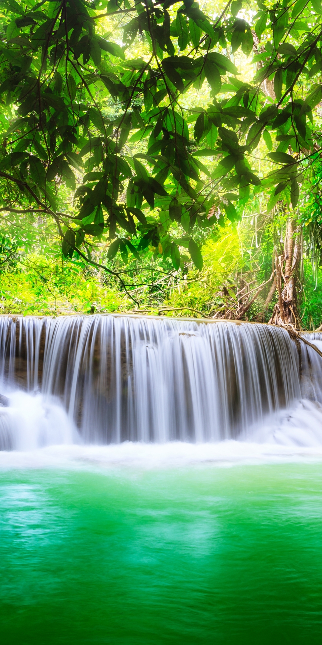 nature, earth, erawan waterfall, waterfall, erawan national park, thailand, waterfalls