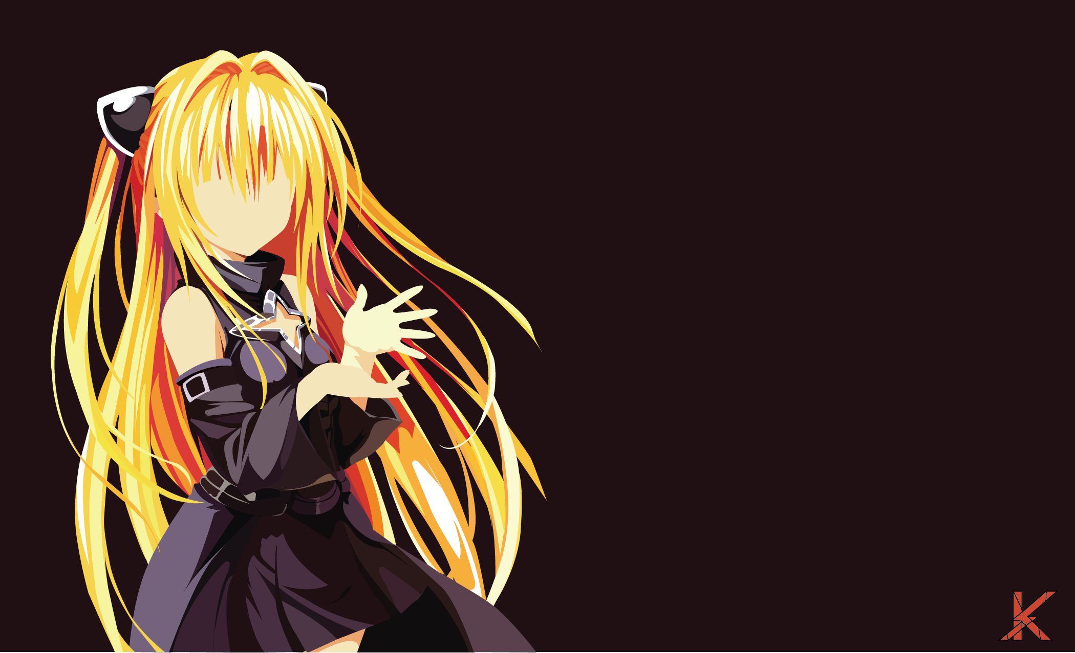 Free download wallpaper Anime, Blonde, Dress, Black Dress, Golden Darkness, To Love Ru on your PC desktop