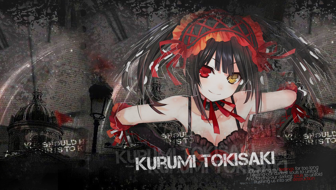 592916 descargar fondo de pantalla animado, fecha un vivo, kuromi tokisaki: protectores de pantalla e imágenes gratis