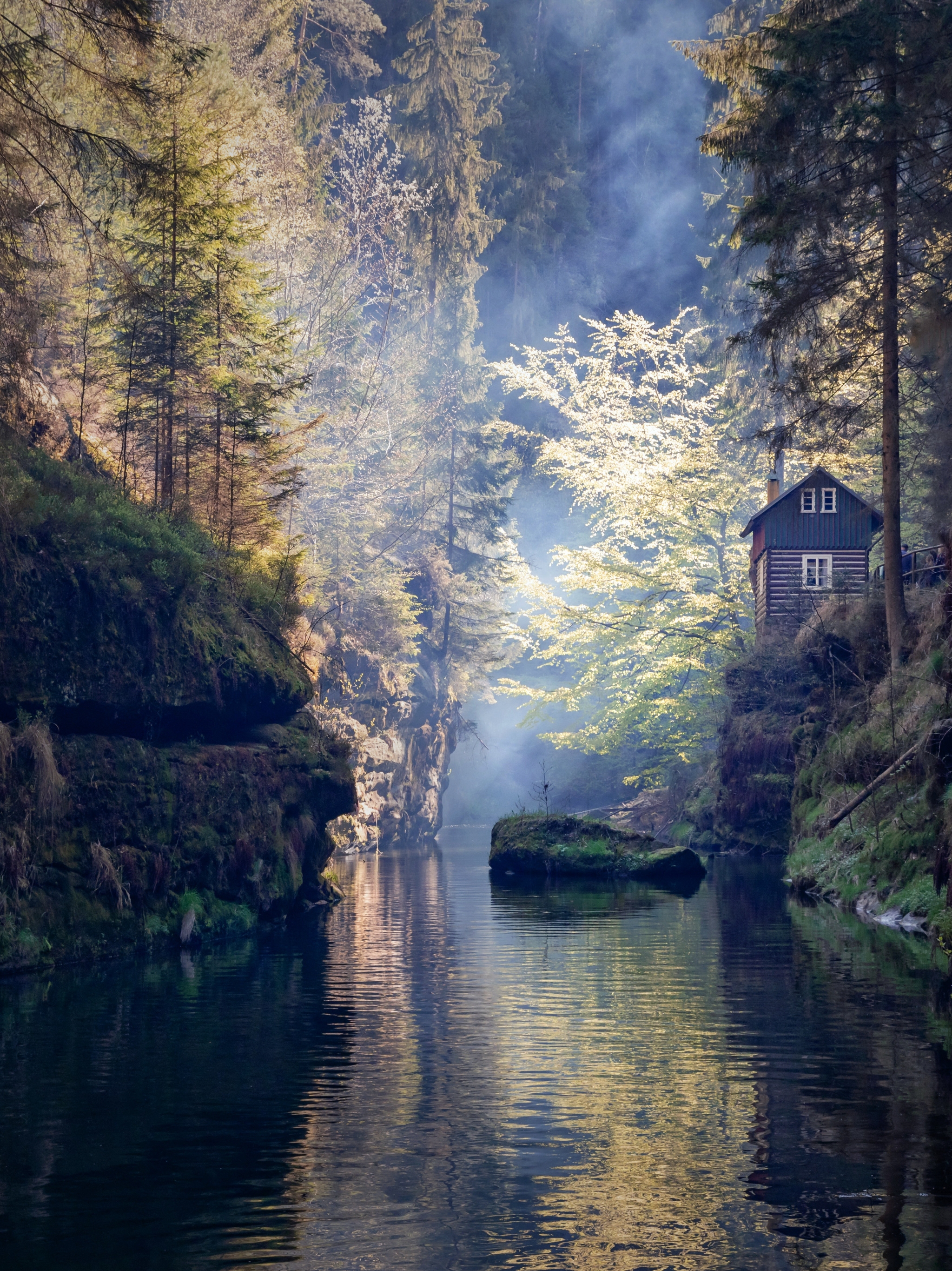 Handy-Wallpaper Landschaft, Fluss, Fotografie, Tschechien, Tschechische Republik kostenlos herunterladen.