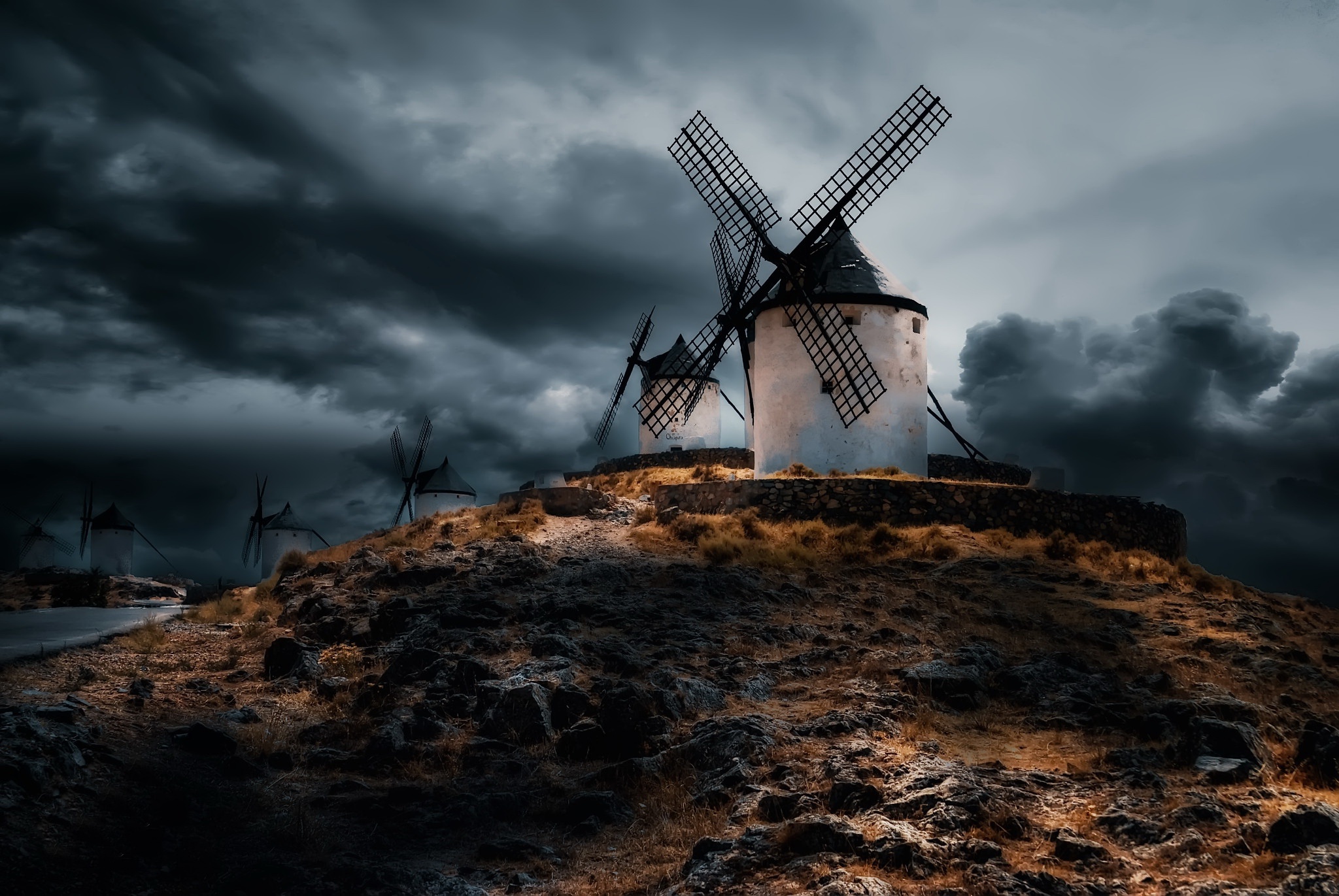 Download mobile wallpaper Windmill, Man Made for free.