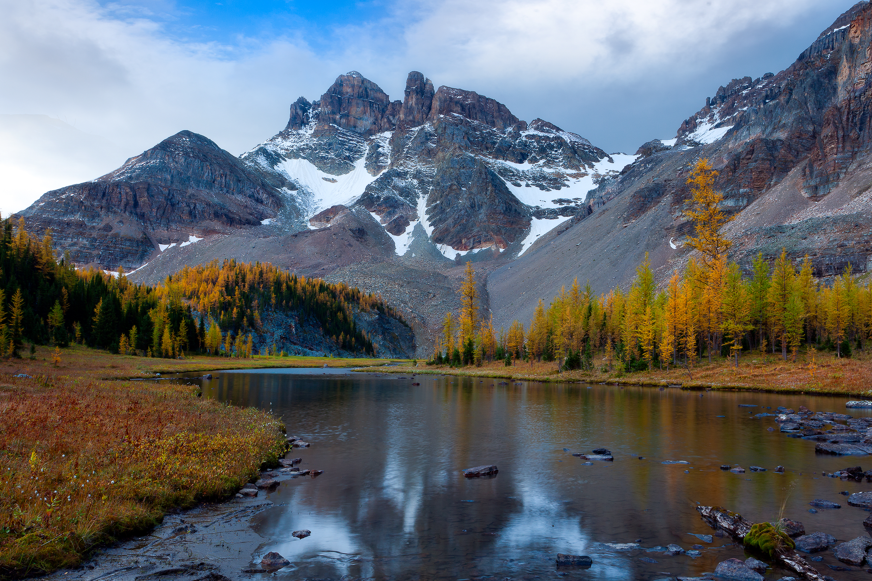mountains, rivers, nature, snow, winter HD for desktop 1080p