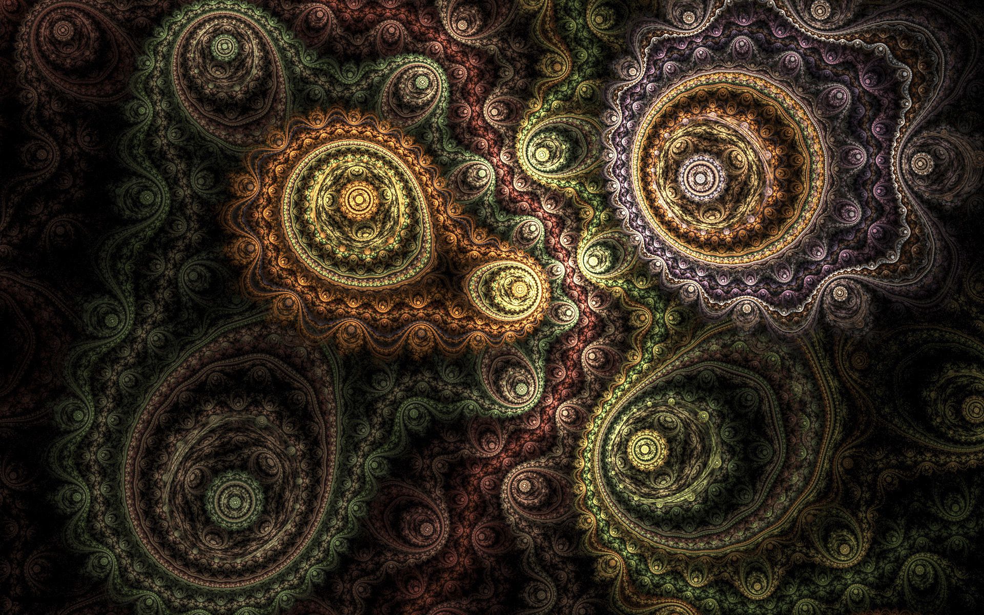 Free download wallpaper Floral, Abstract, Circles, Rotation, Patterns on your PC desktop