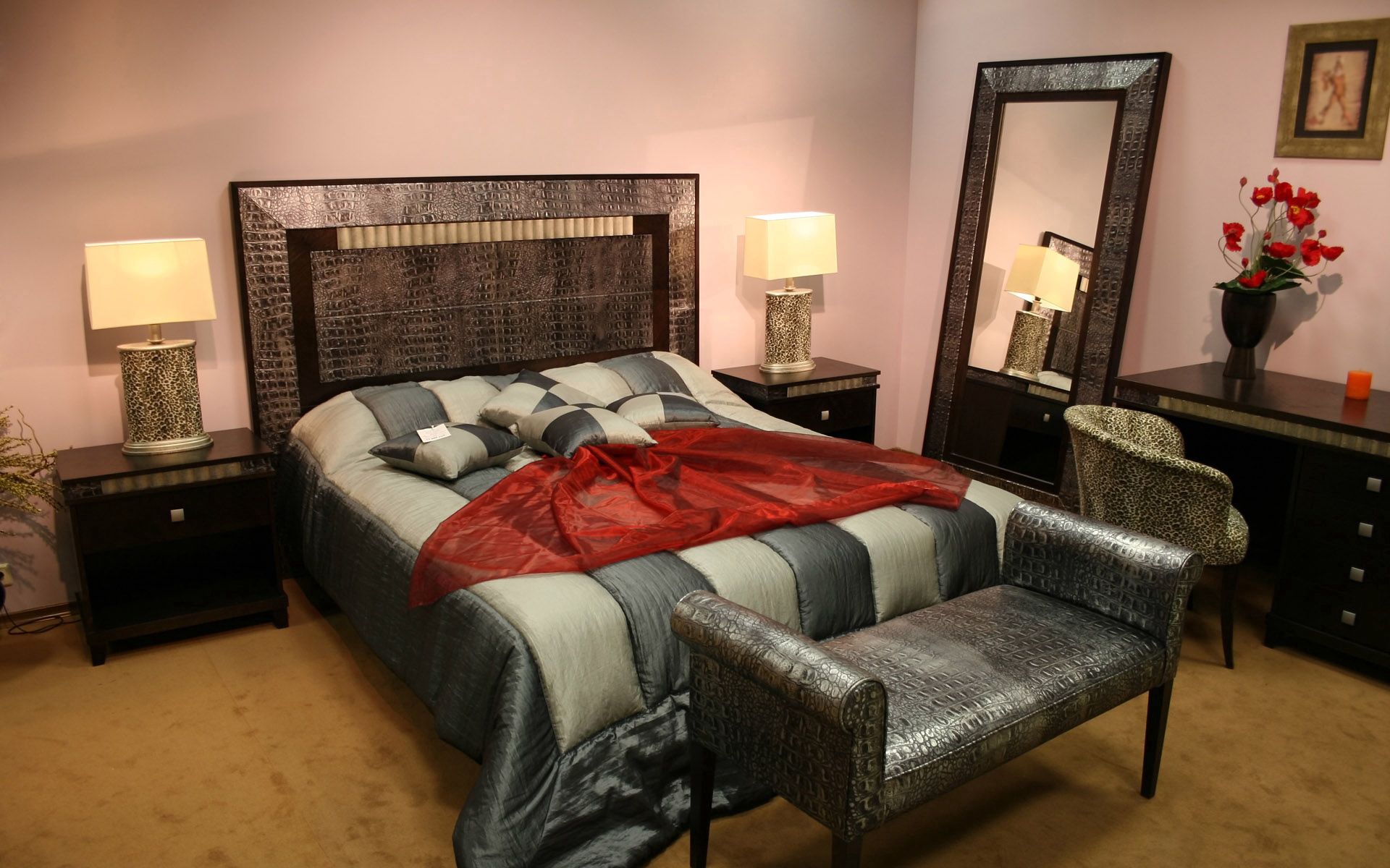 interior, miscellanea, miscellaneous, style, bed, coziness, comfort, sleeping, bedroom 8K