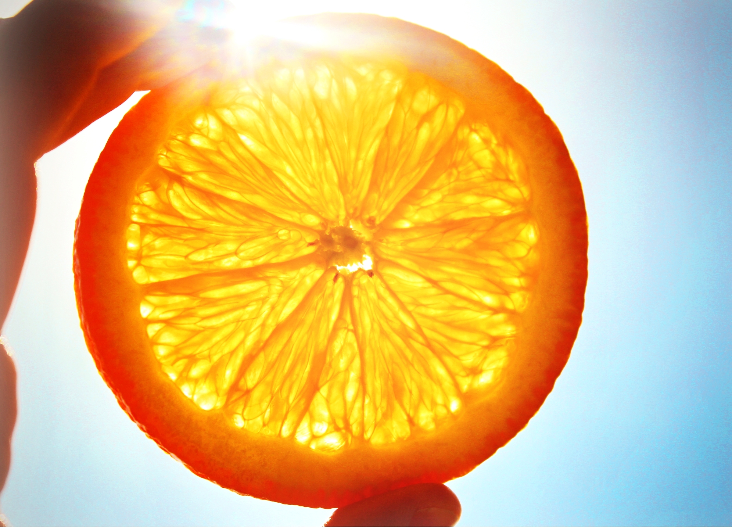 Download mobile wallpaper Food, Sun, Background, Oranges, Fruits for free.