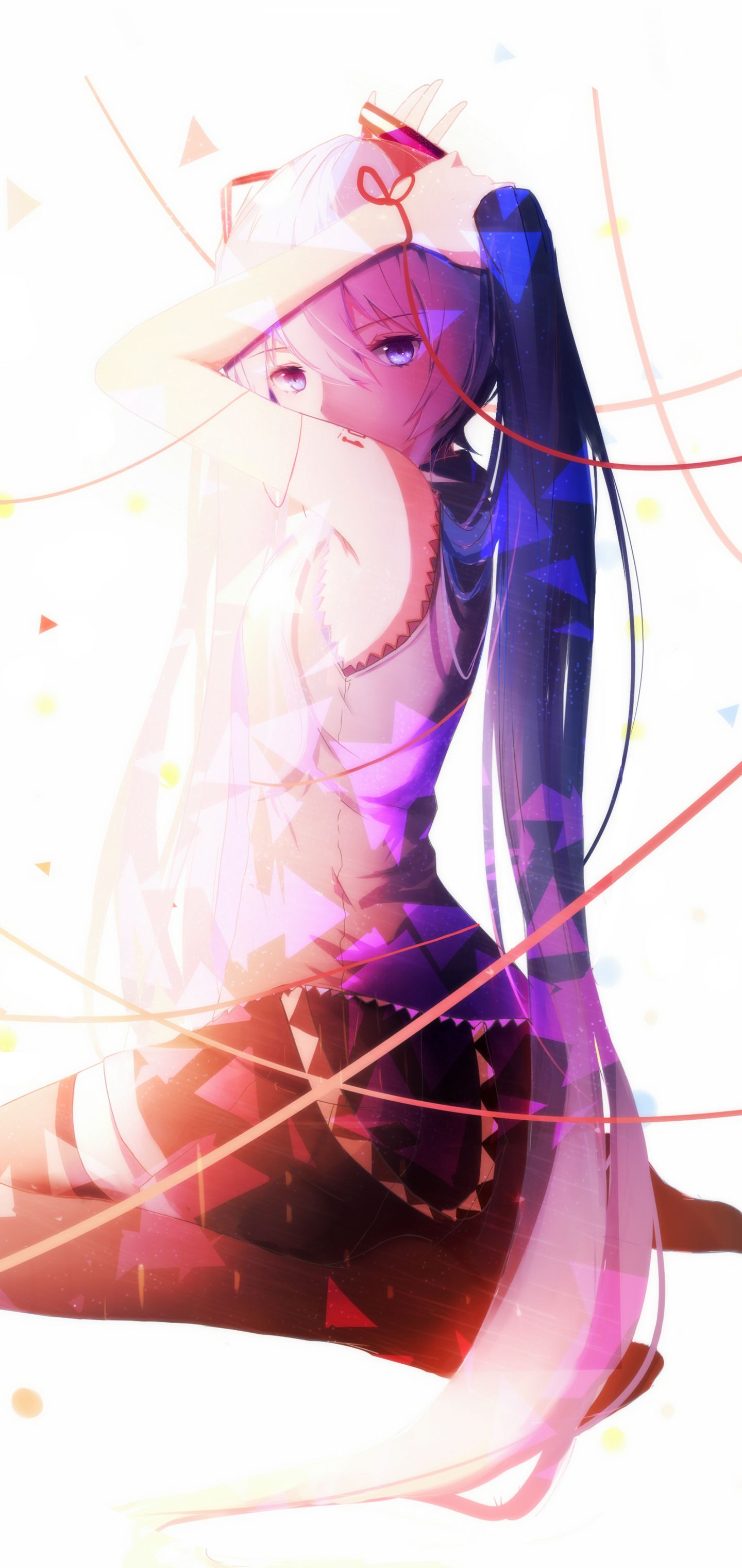 Download mobile wallpaper Anime, Vocaloid, Skirt, Blue Eyes, Hatsune Miku for free.