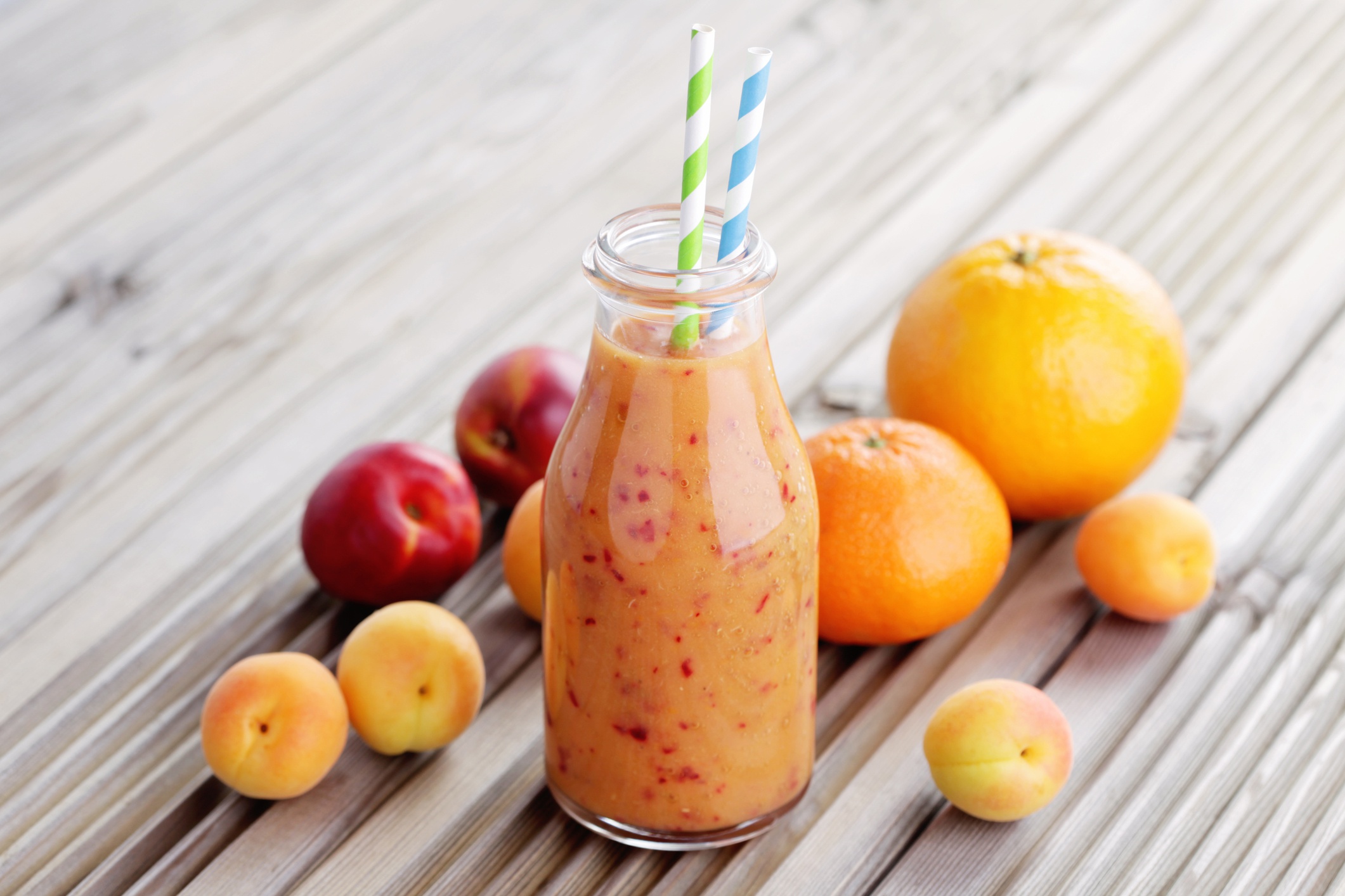 Download mobile wallpaper Food, Fruit, Drink, Bottle, Peach, Smoothie, Mandarin, Apricot, Orange (Fruit) for free.