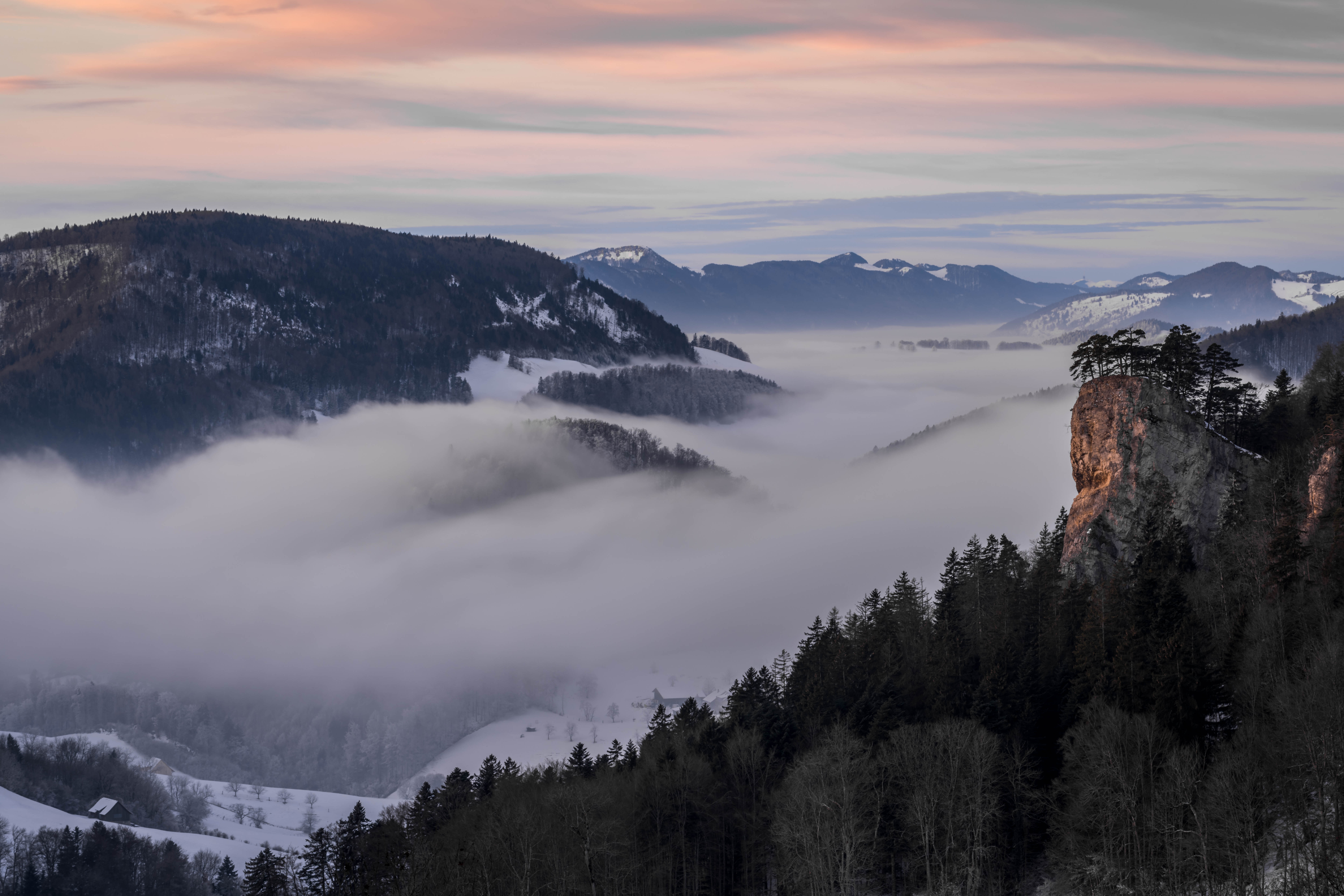 Laden Sie das Nebel, Tal, Erde/natur-Bild kostenlos auf Ihren PC-Desktop herunter