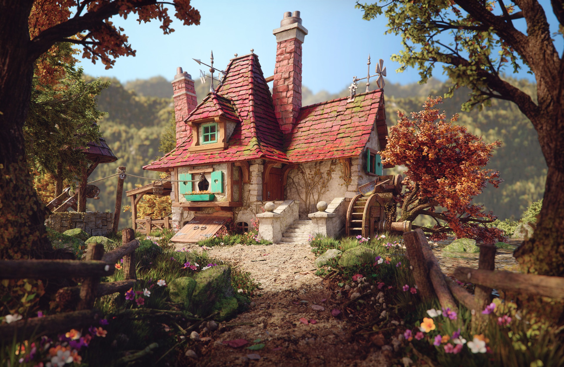 Download mobile wallpaper Fantasy, House for free.