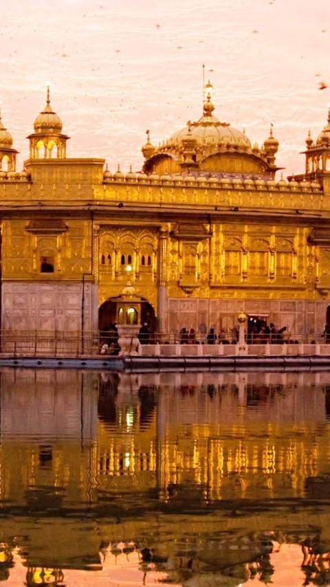 Handy-Wallpaper Tempel, Indien, Amritsar, Harmandir Sahib, Religiös, Goldener Tempel, Hamandir Sahib kostenlos herunterladen.