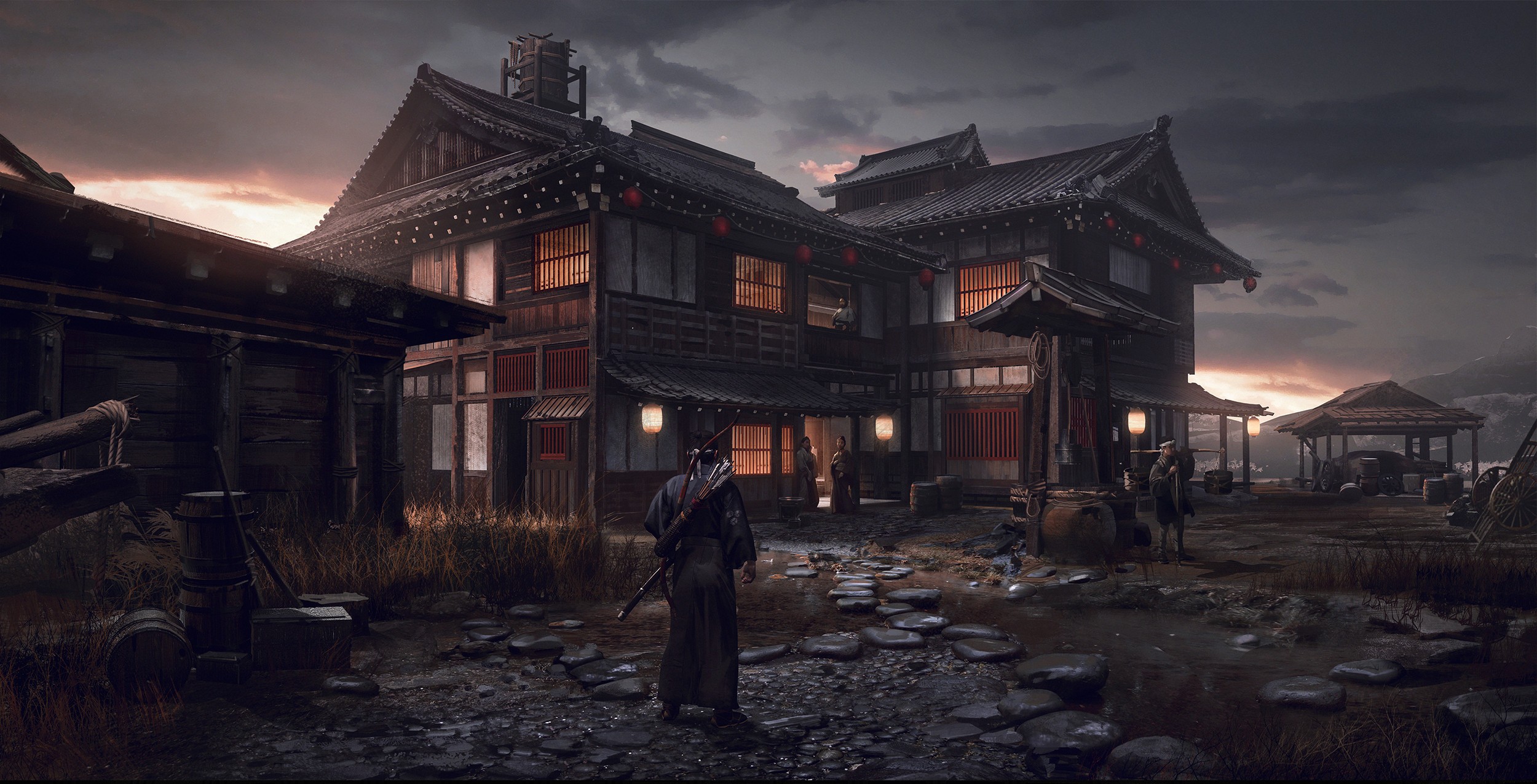 993261 Hintergrundbild herunterladen computerspiele, ghost of tsushima, samurai - Bildschirmschoner und Bilder kostenlos