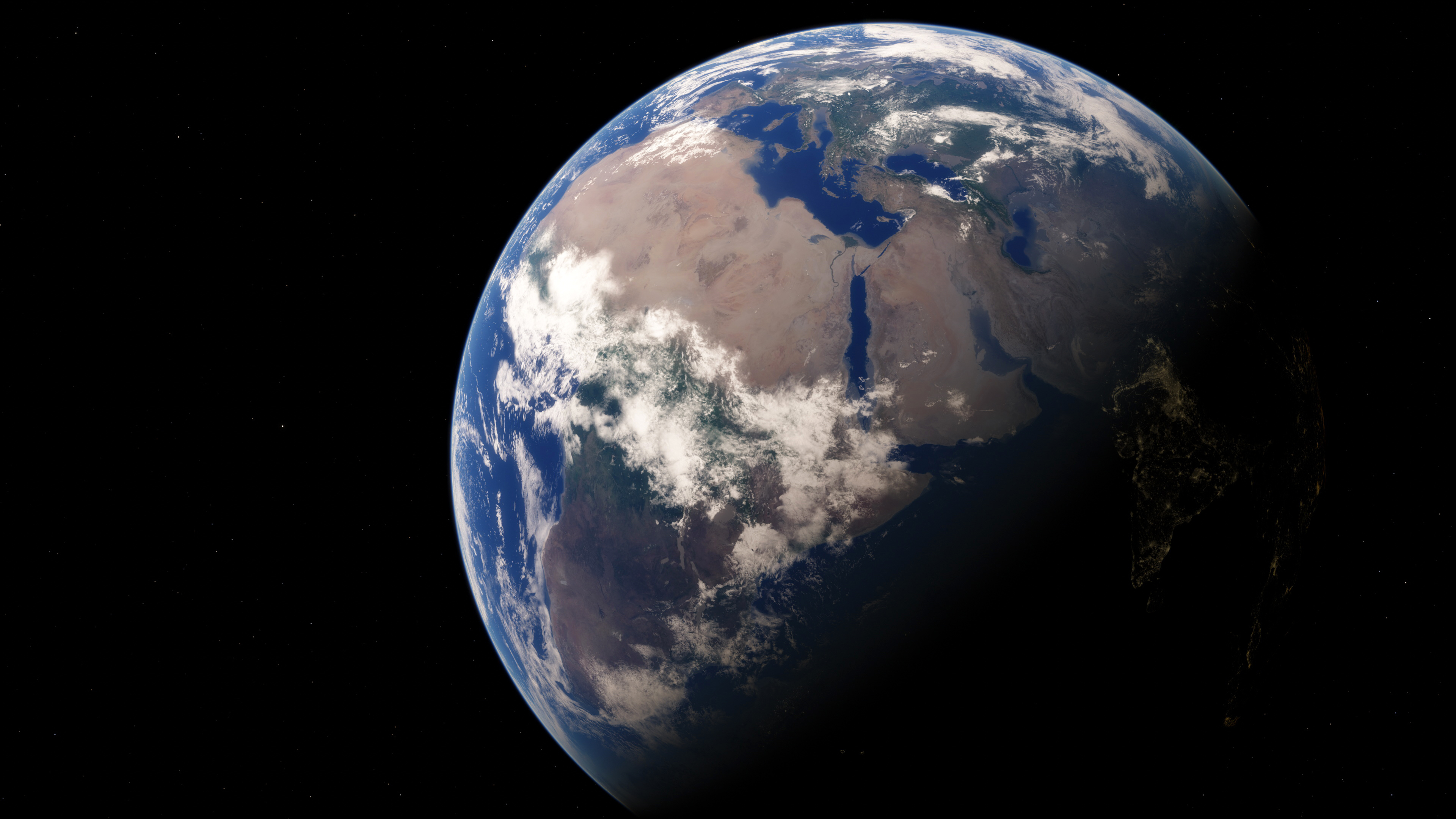 Free download wallpaper Earth, Planet, Africa, From Space on your PC desktop
