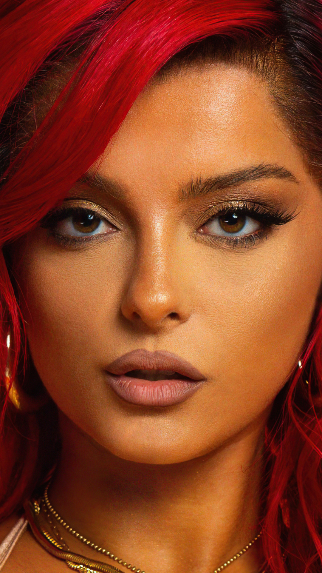 Download mobile wallpaper Music, Singer, Face, American, Red Hair, Bebe Rexha for free.