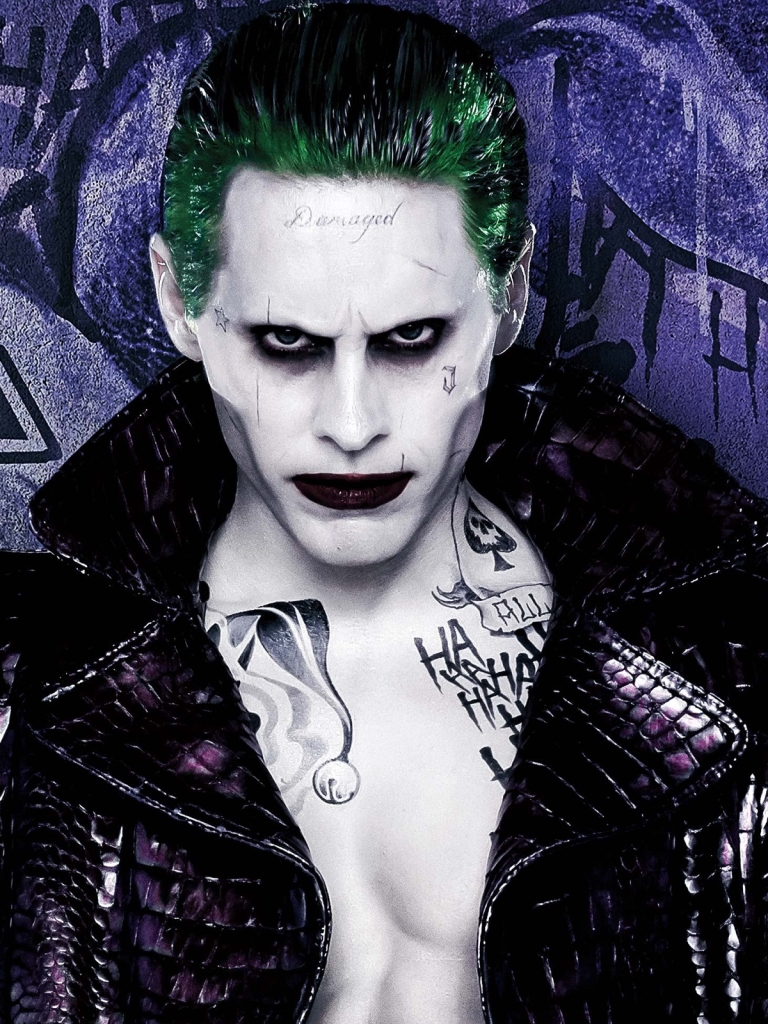 Baixar papel de parede para celular de Coringa, Jared Leto, Filme, Palhaço, Esquadrão Suicida gratuito.