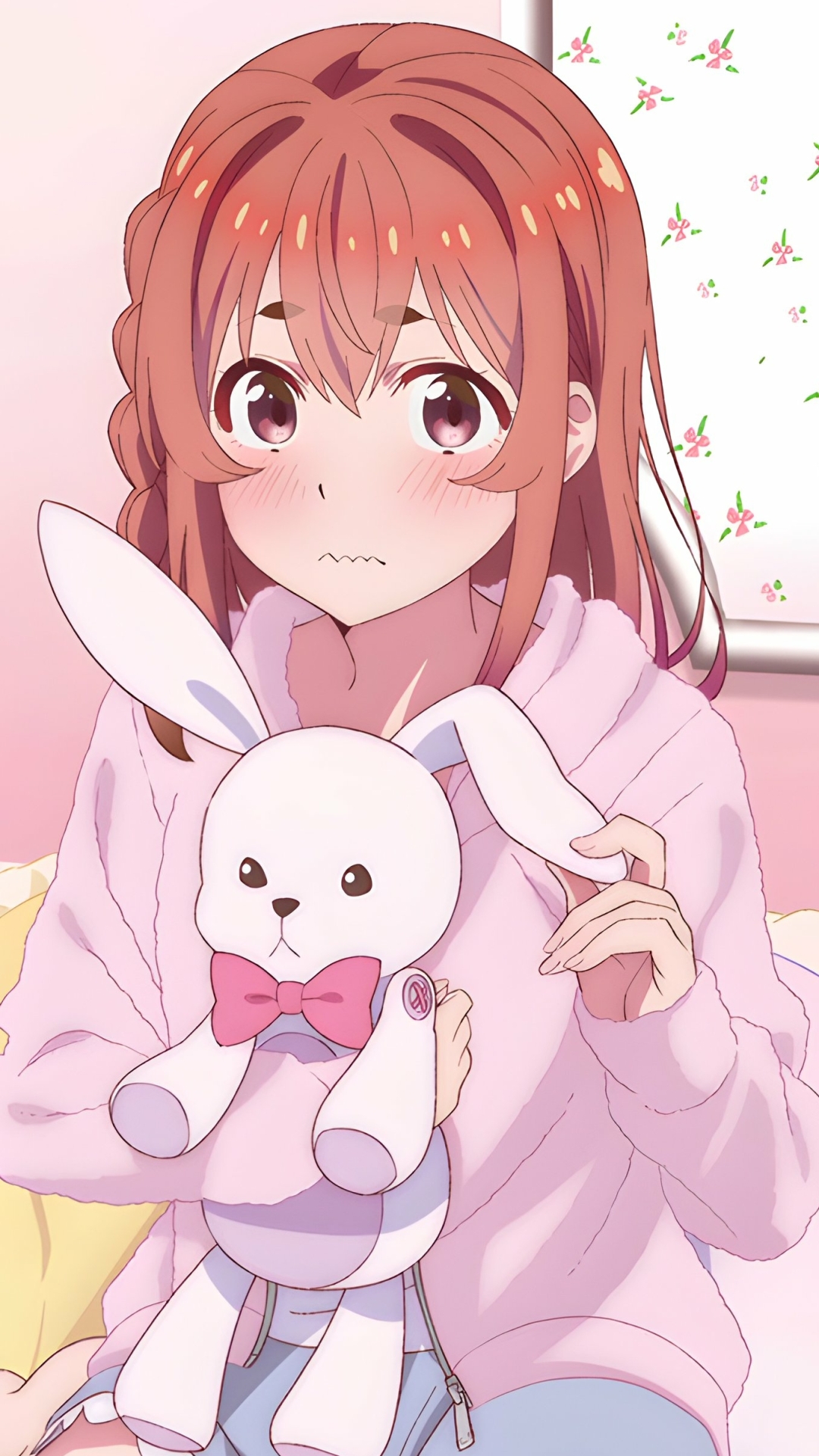 sumi sakurasawa, anime, rent a girlfriend, stuffed animal cellphone