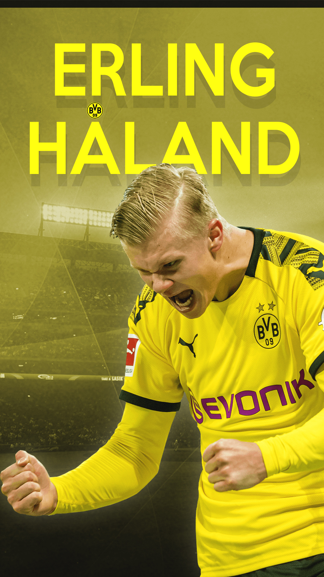 Handy-Wallpaper Sport, Fußball, Borussia Dortmund, Norwegisch, Erling Braut Haland, Erling Haland kostenlos herunterladen.