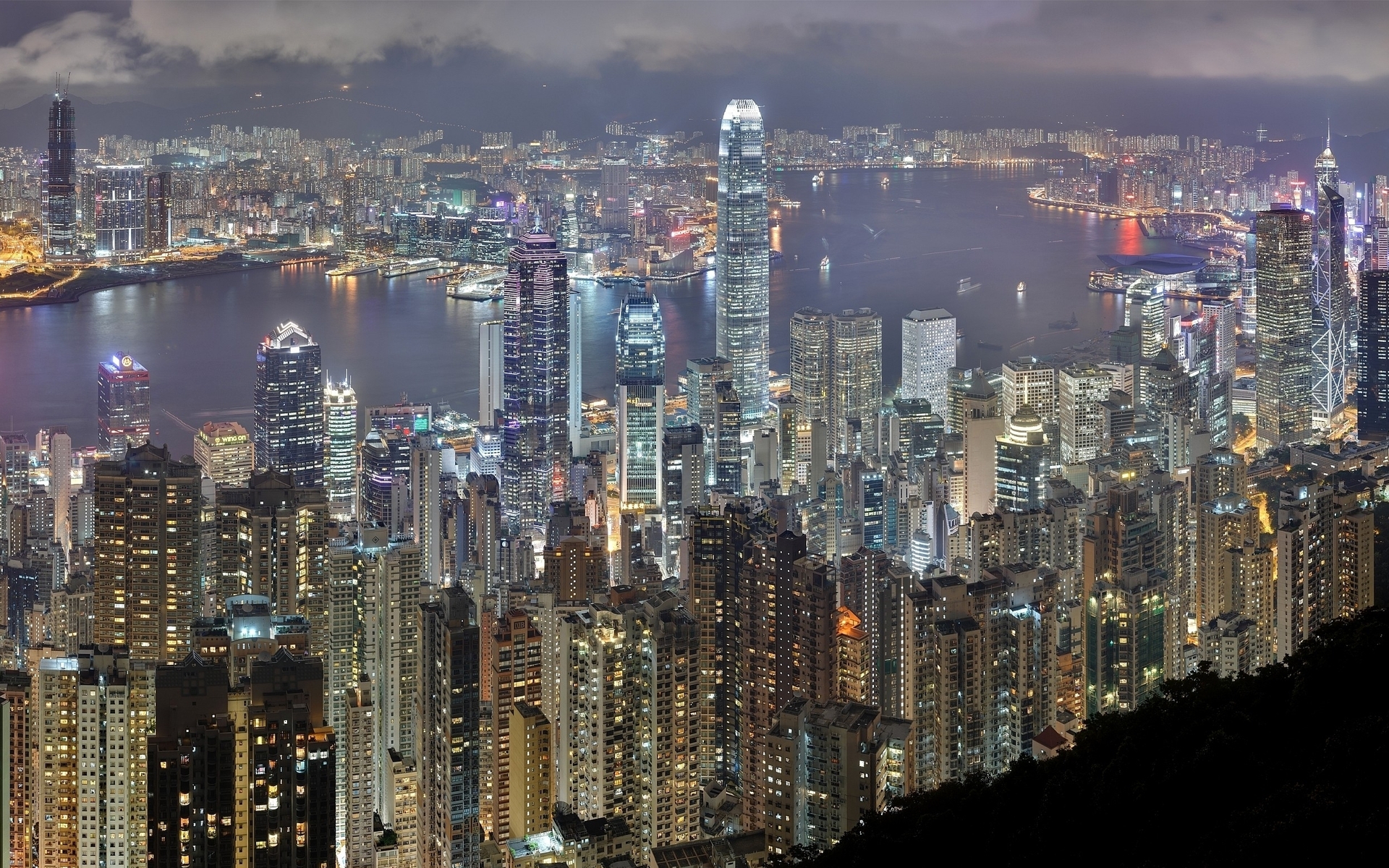 Free download wallpaper Cities, Hong Kong, Man Made on your PC desktop