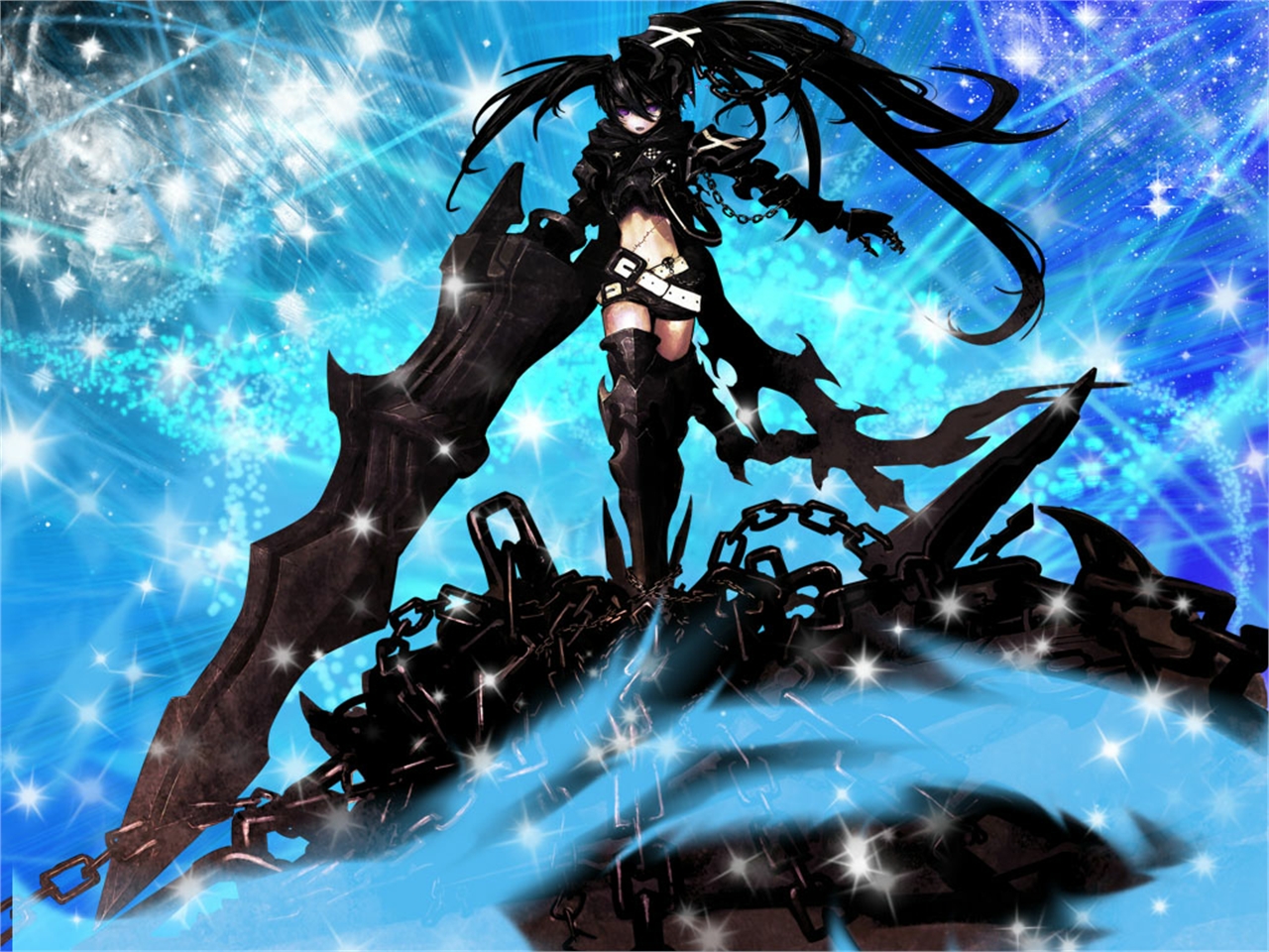 Free download wallpaper Anime, Black Rock Shooter on your PC desktop