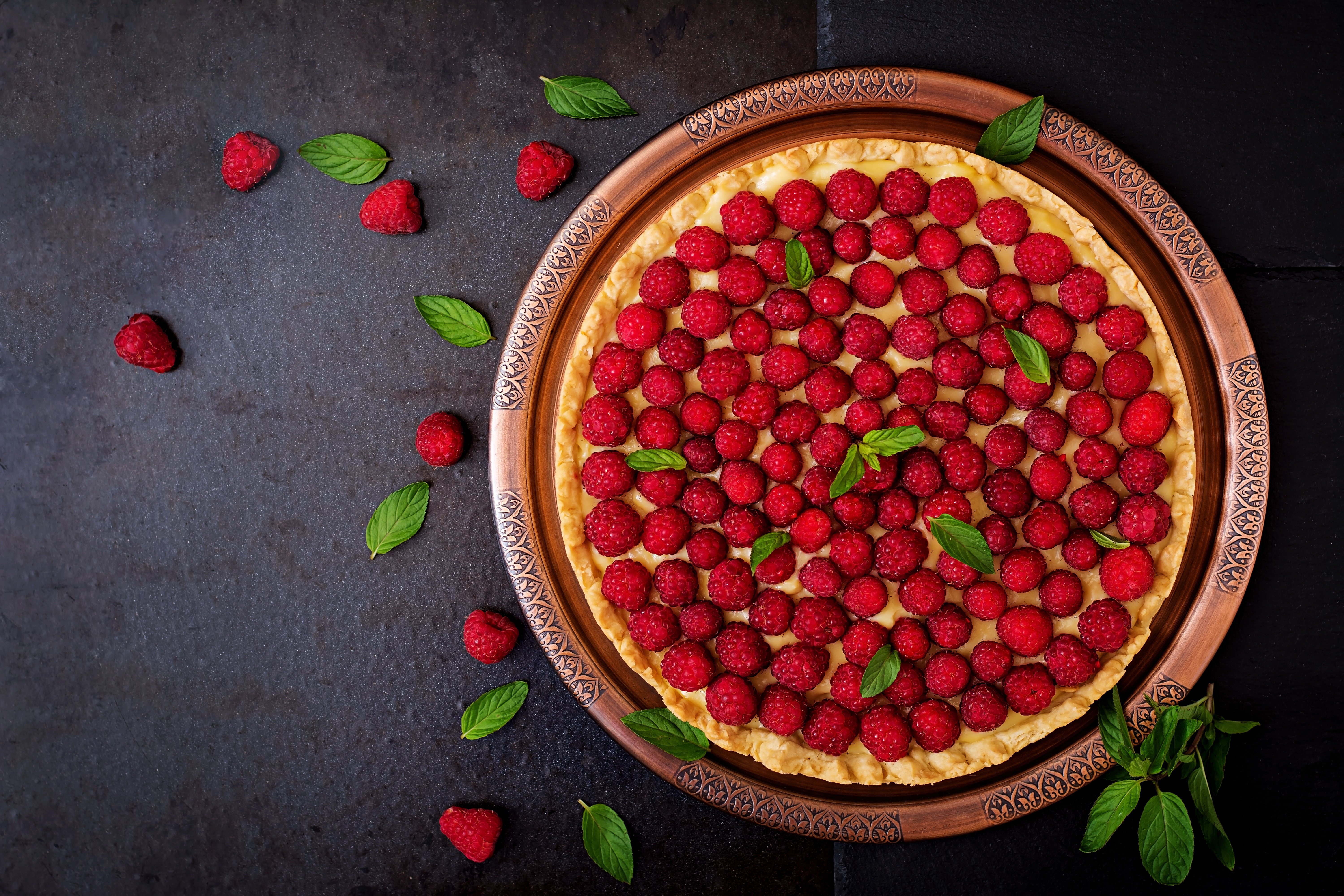 Download mobile wallpaper Food, Raspberry, Still Life, Berry, Fruit, Pie, Pastry for free.