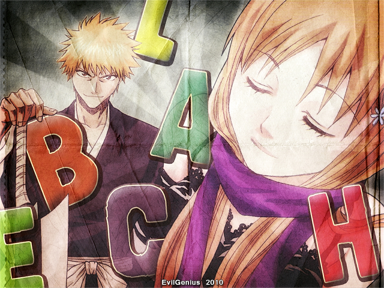 Baixar papel de parede para celular de Anime, Alvejante, Ichigo Kurosaki, Orihime Inoue gratuito.