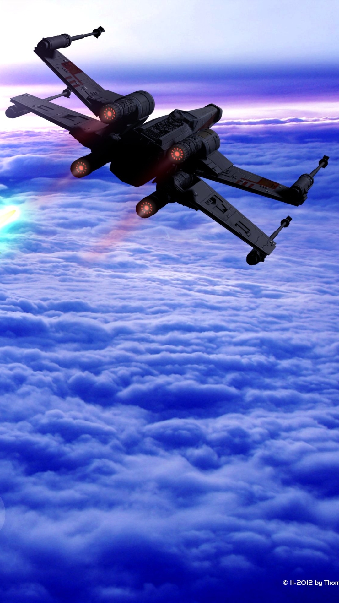 Download mobile wallpaper Star Wars, Space, Sci Fi, Battle, X Wing for free.