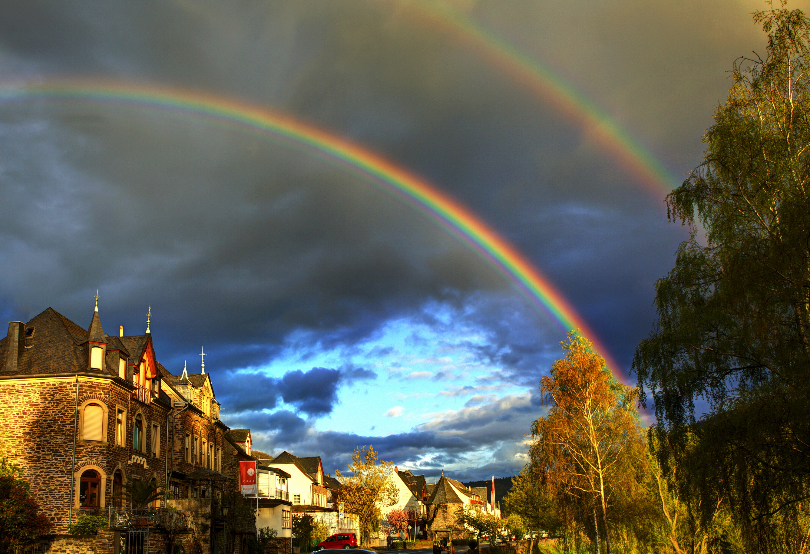 Free download wallpaper Rainbow, Germany, Photography, Place on your PC desktop