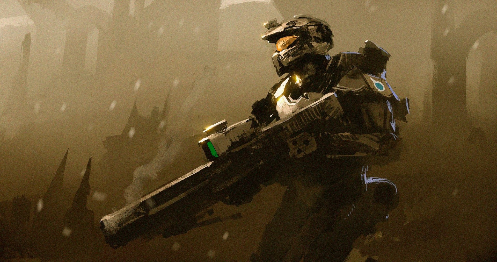 Free download wallpaper Weapon, Halo, Warrior, Armor, Soldier, Video Game on your PC desktop