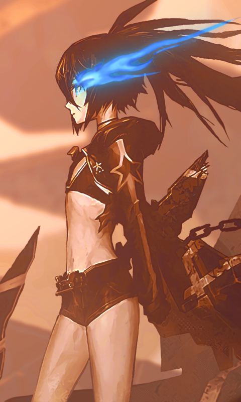 Download mobile wallpaper Anime, Black Rock Shooter for free.