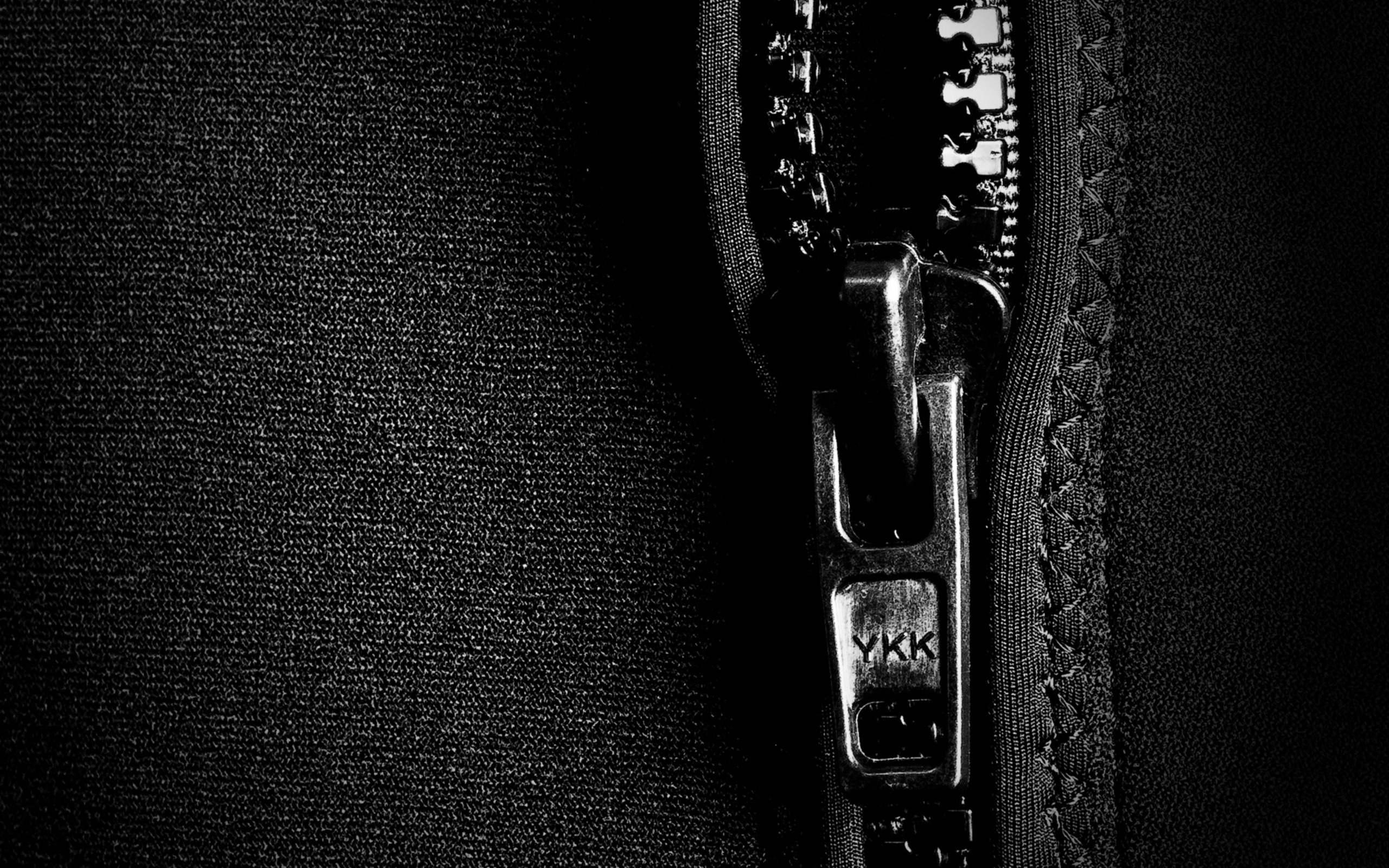 Download mobile wallpaper Black & White, Photography, Zipper for free.