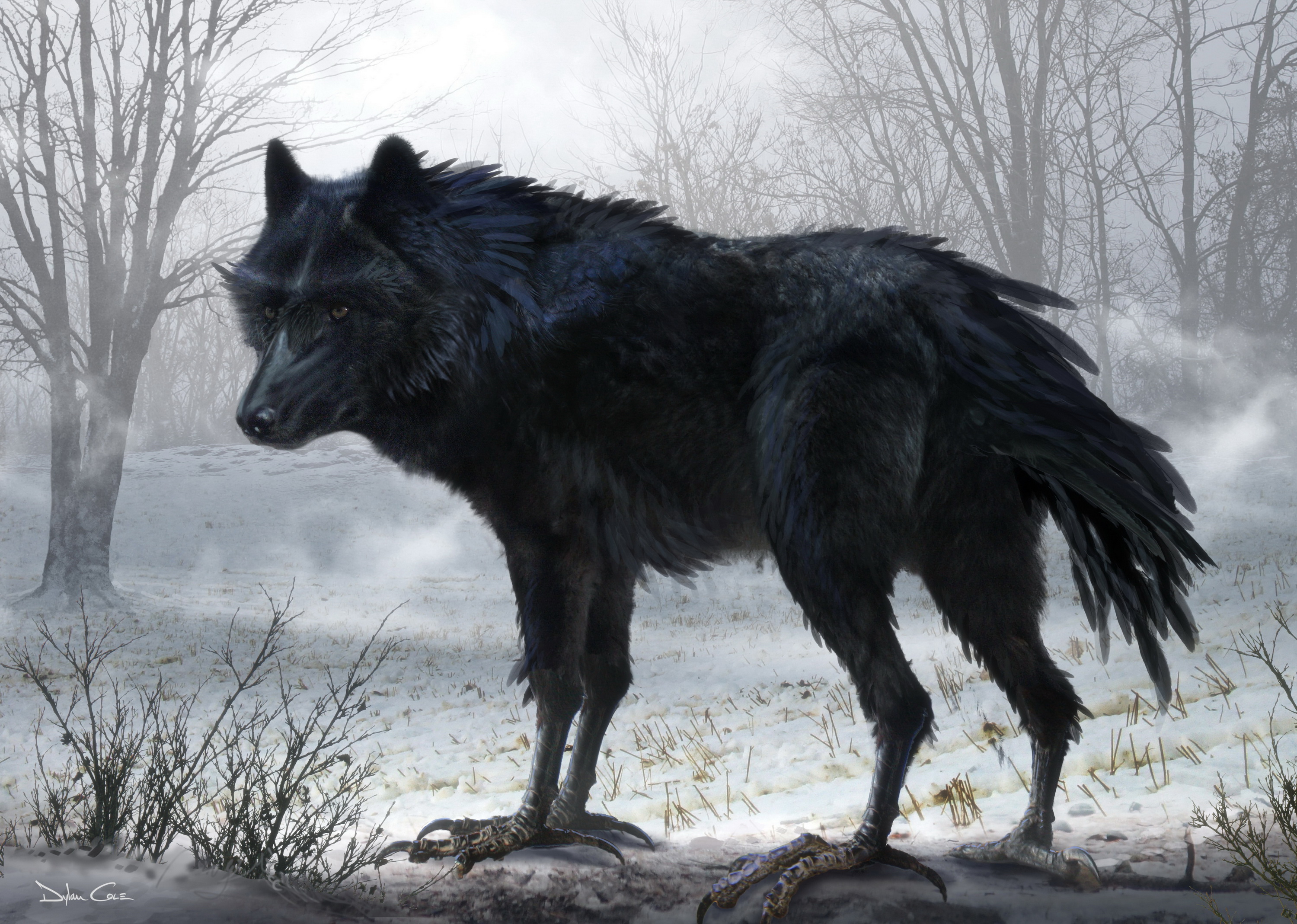 Download mobile wallpaper Fantasy, Wolf, Fantasy Animals for free.