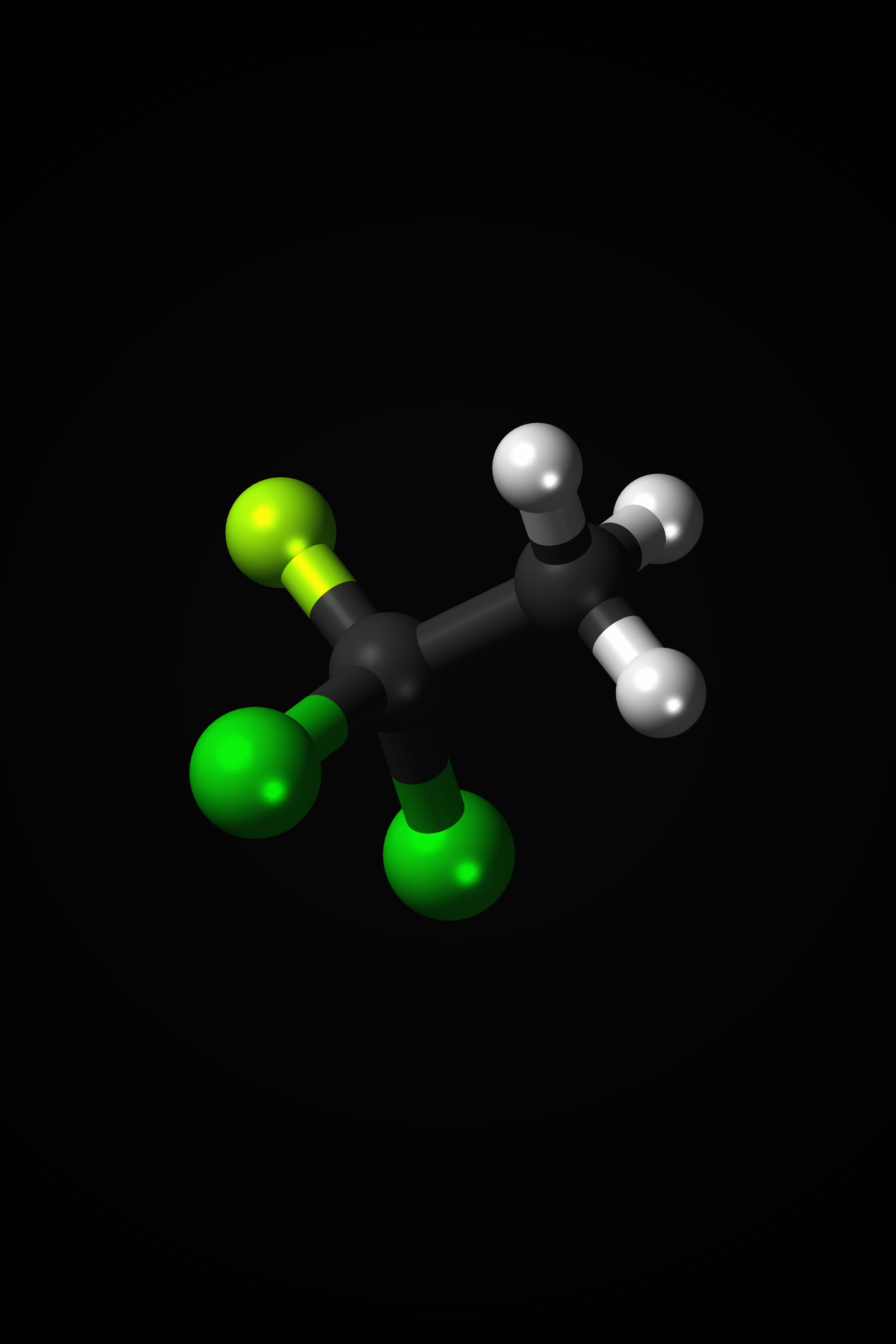 structure, 3d, chlorofluorocarbons, dichlor, molecule, atom, element