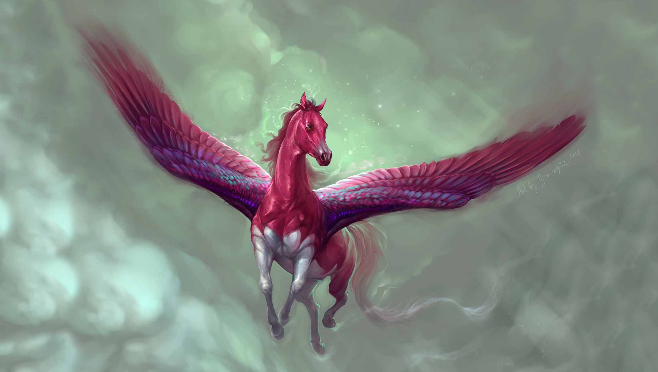 Free download wallpaper Fantasy, Wings, Pegasus, Fantasy Animals on your PC desktop