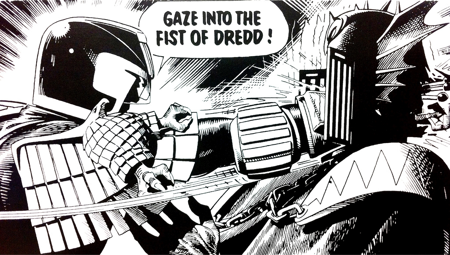 Handy-Wallpaper Comics, Game Over Gefährliche Spiele, Judge Dredd kostenlos herunterladen.