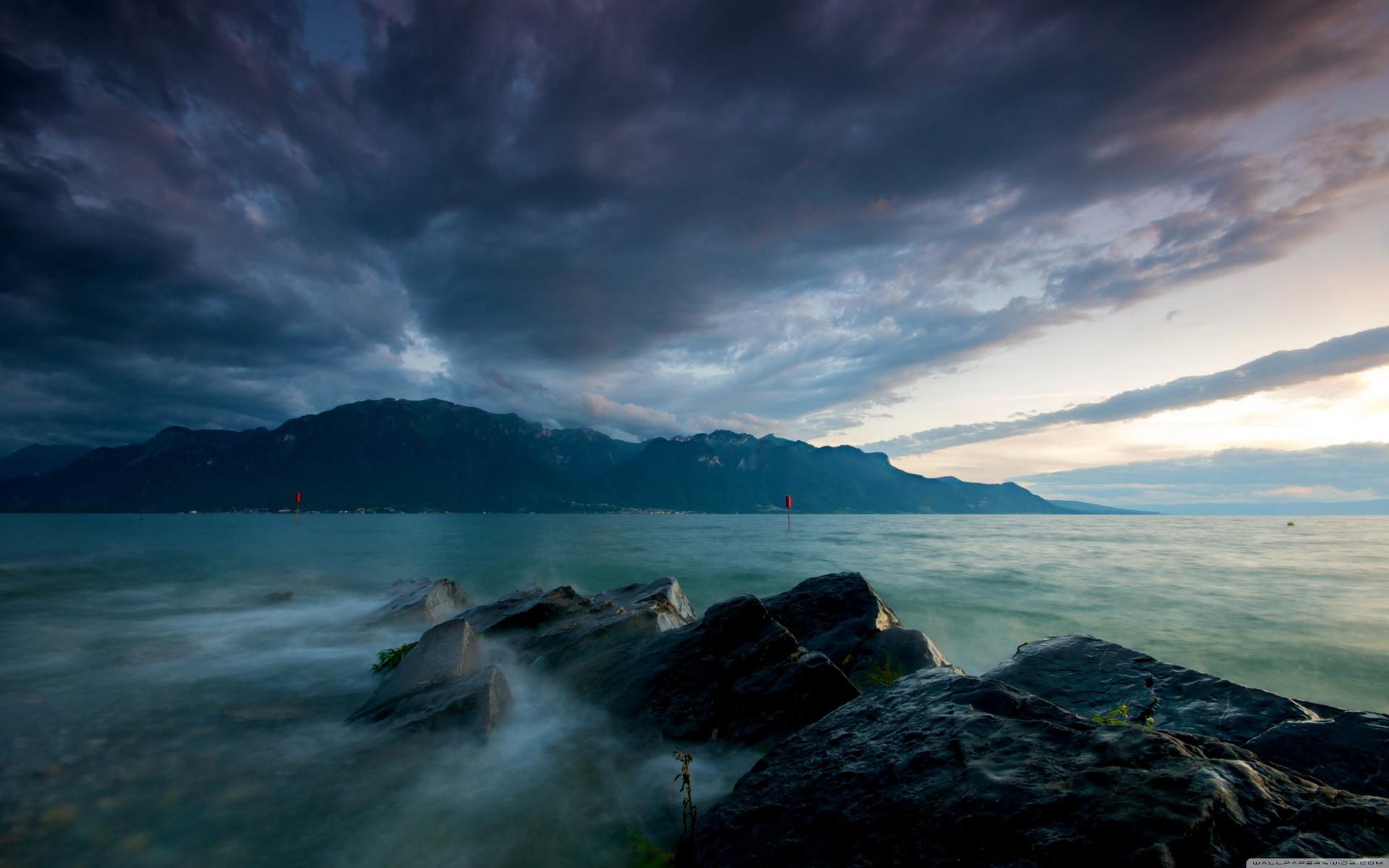 Free download wallpaper Mountain, Lake, Earth, Cloud, Seascape on your PC desktop