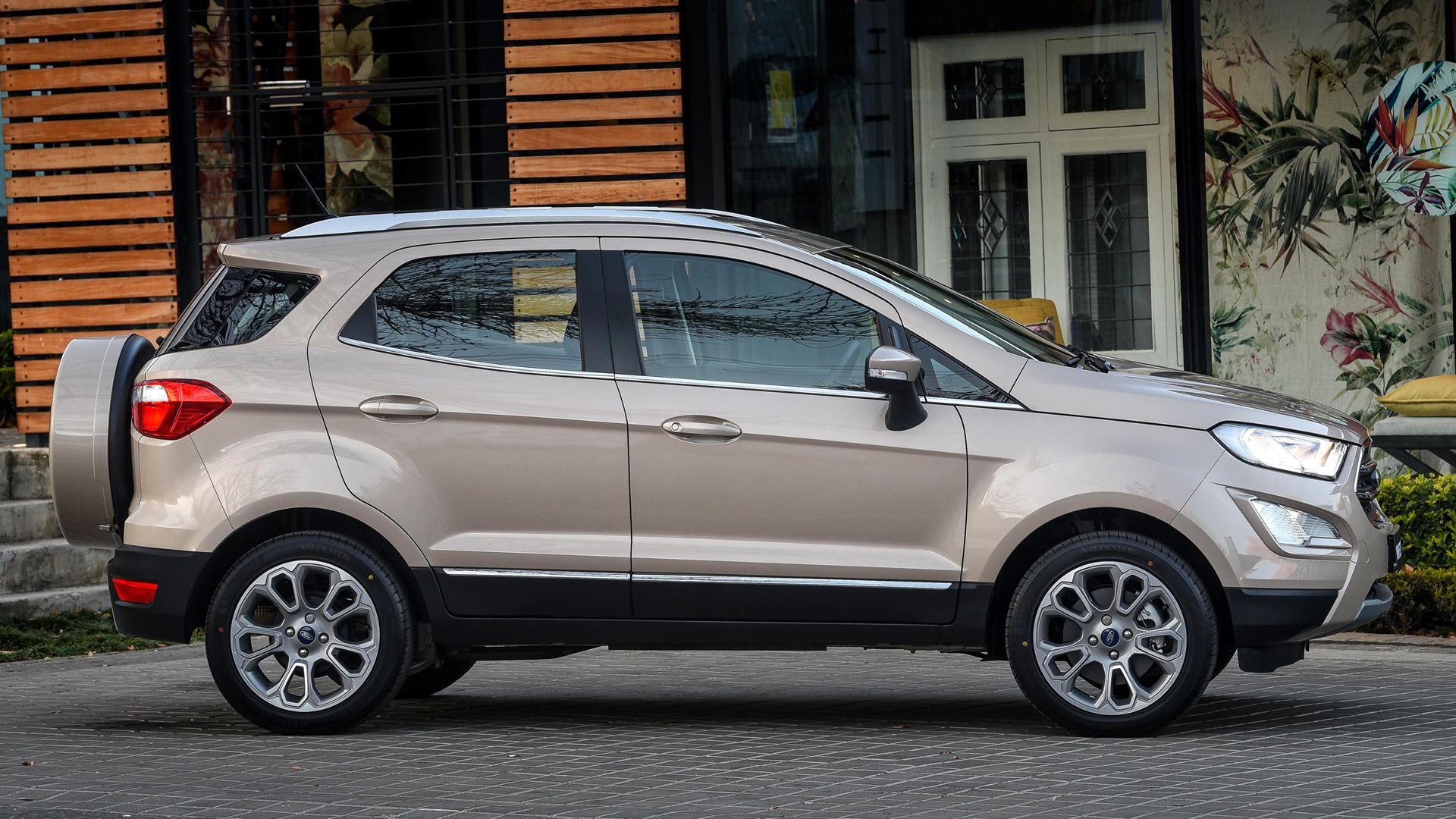 vehicles, ford ecosport, beige car, car, crossover car, subcompact car, suv, ford