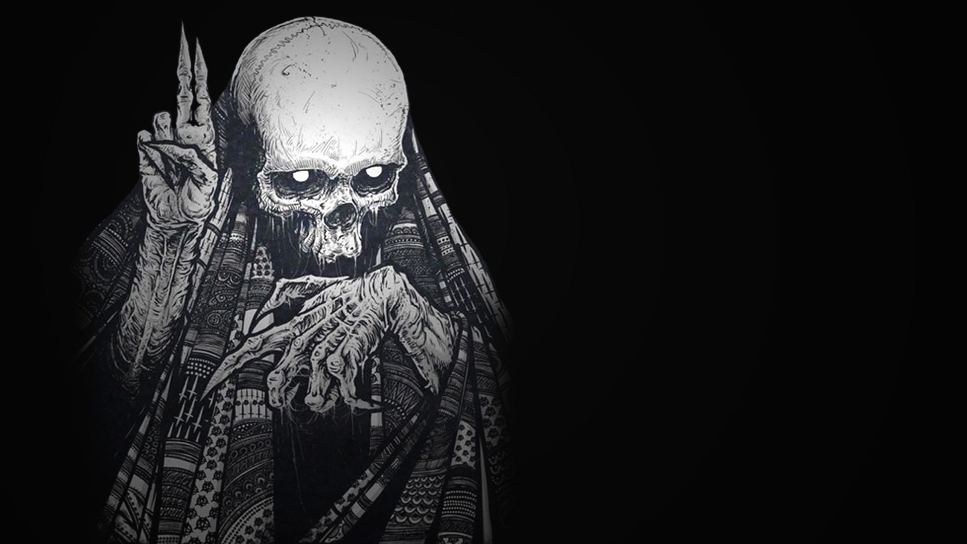 Download mobile wallpaper Skull, Creepy, Dark for free.