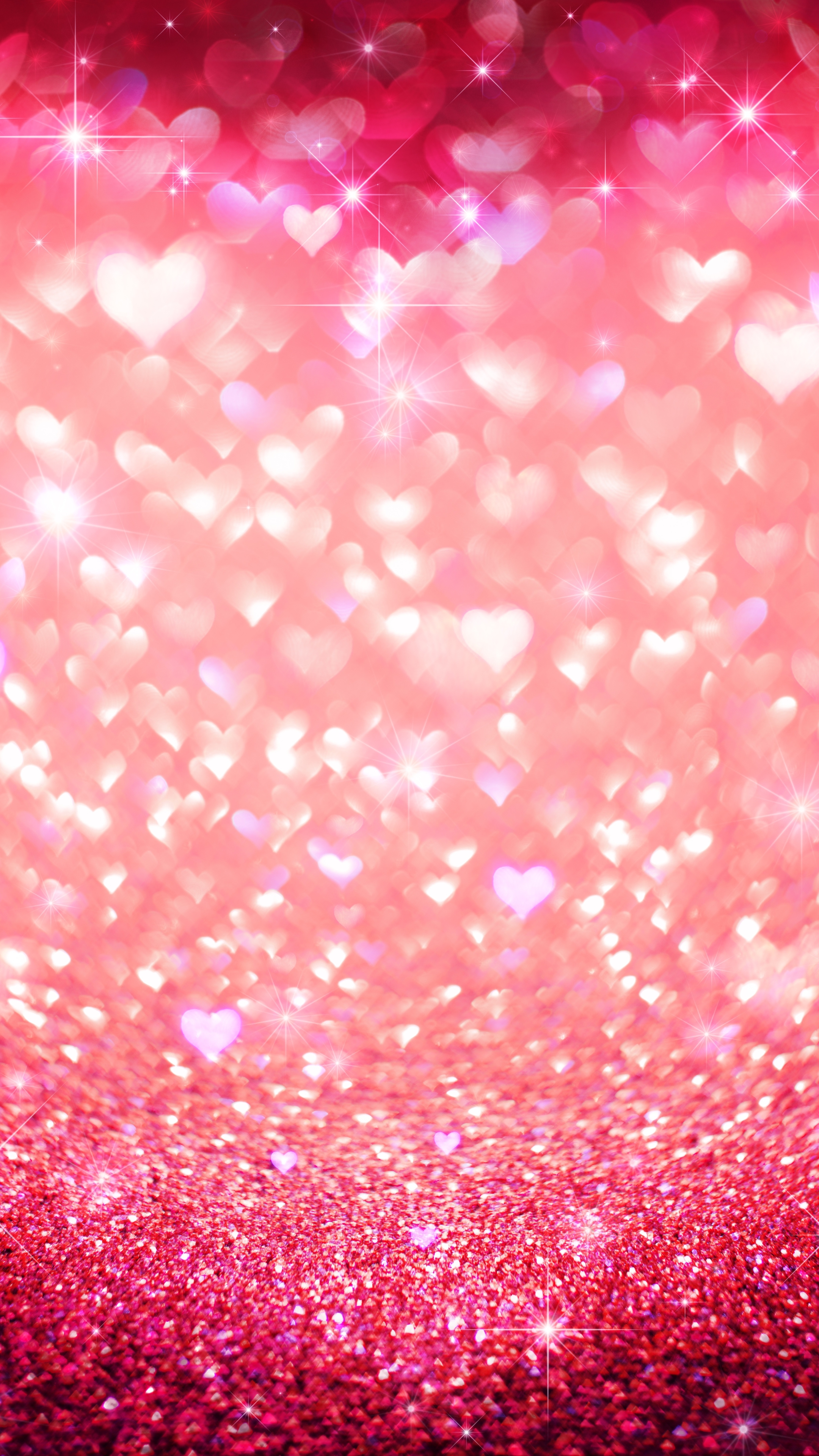 Download mobile wallpaper Pink, Love, Heart, Bokeh, Artistic for free.