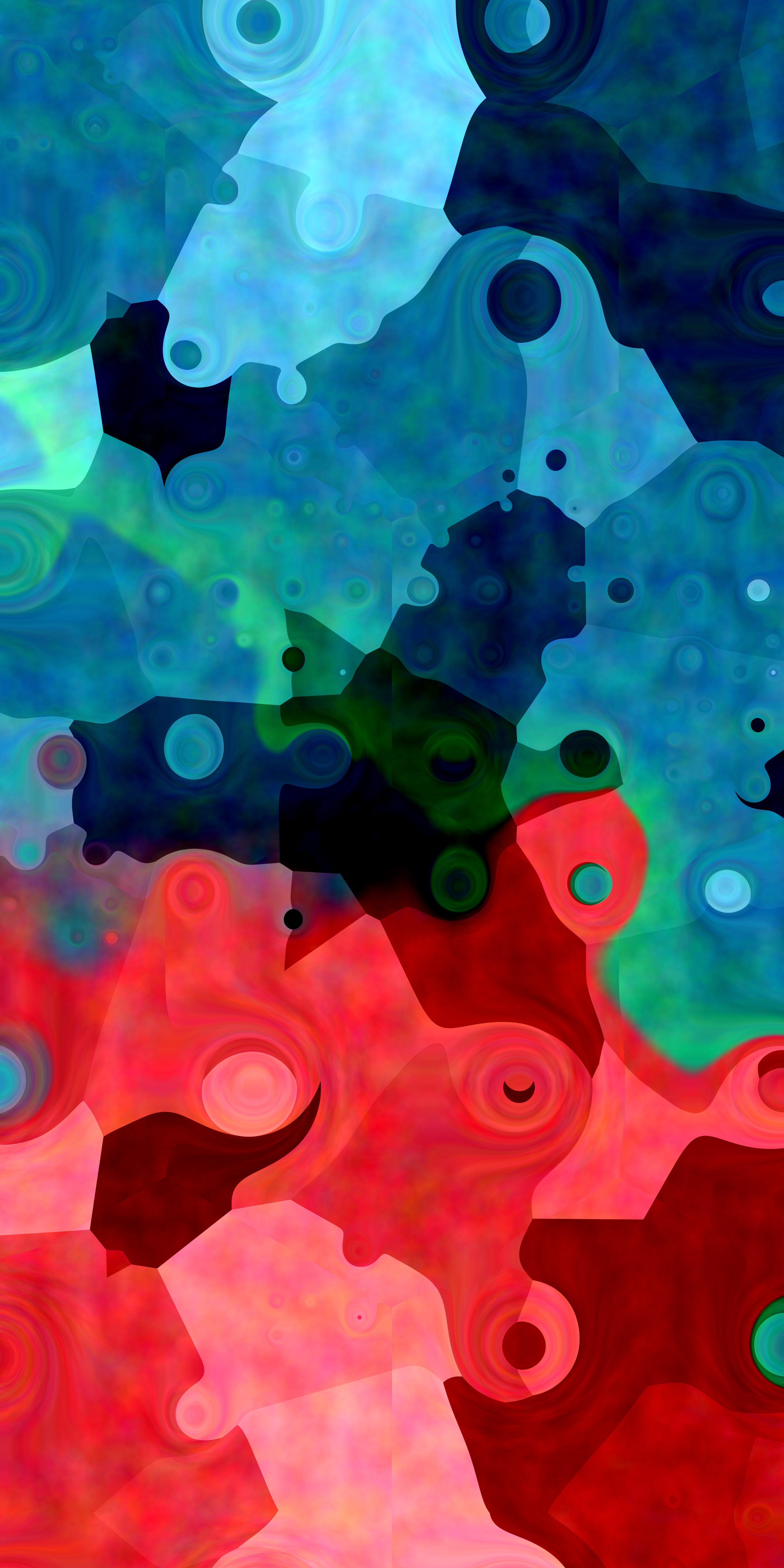 abstract, multicolored, motley, stains, spots, digital