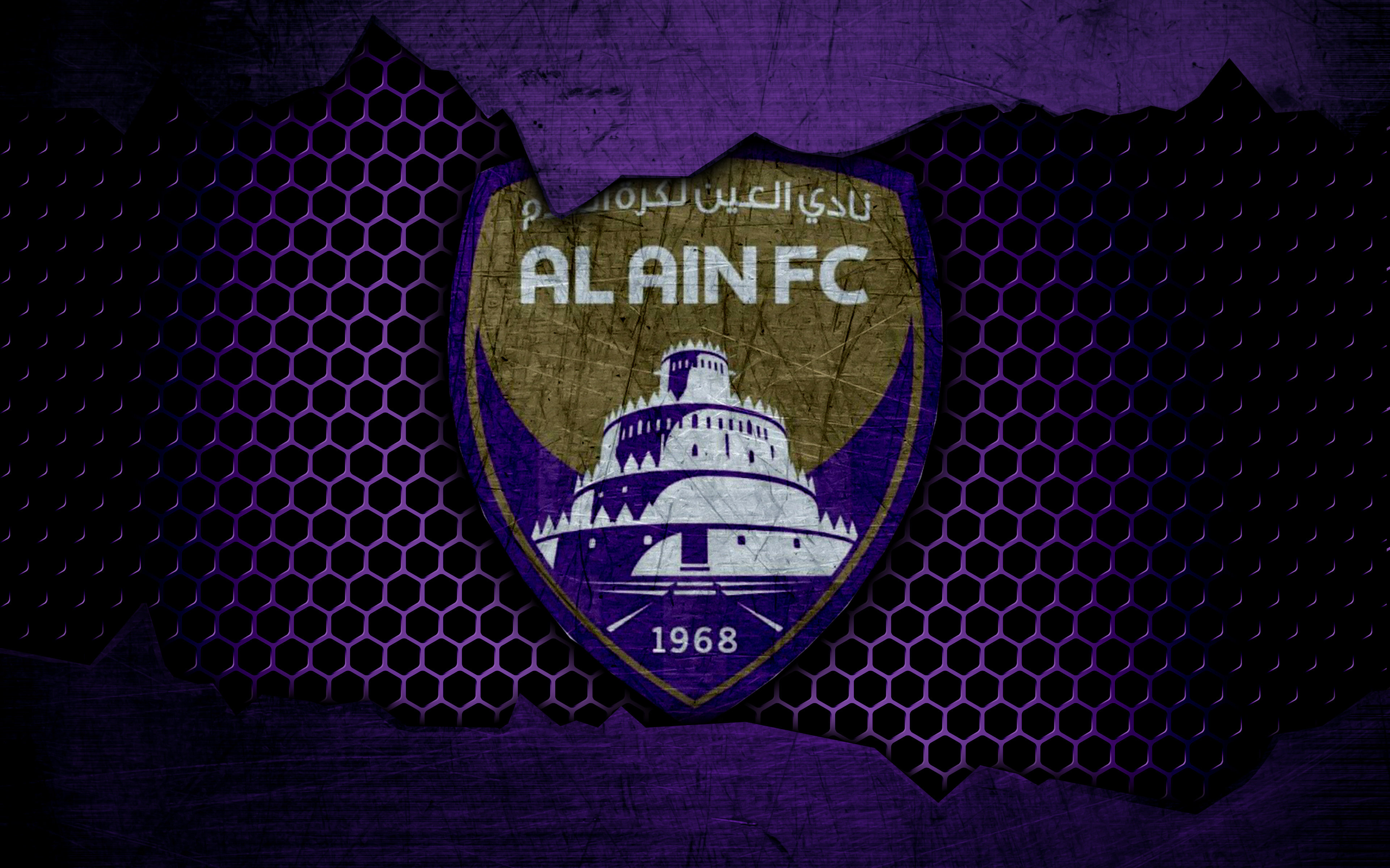 Handy-Wallpaper Sport, Fußball, Logo, Emblem, Al Ain Fc kostenlos herunterladen.