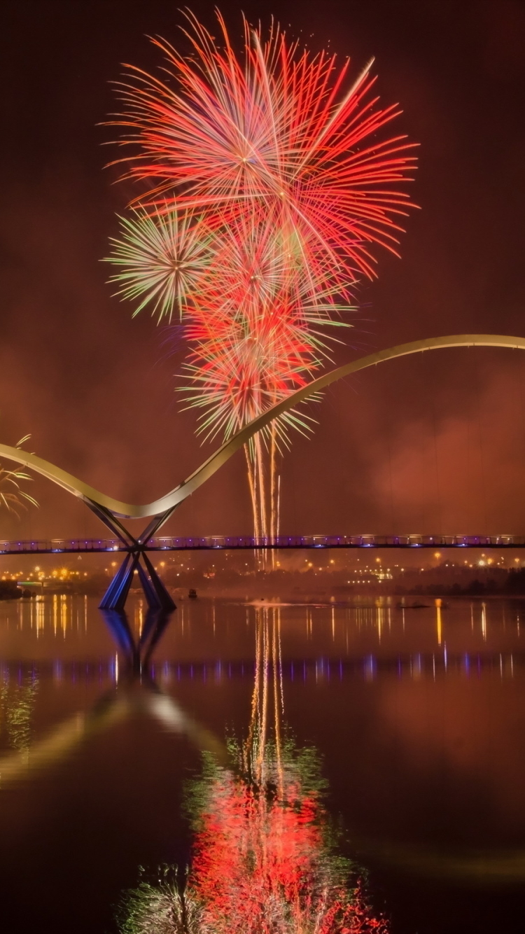 Handy-Wallpaper Feuerwerk, Fotografie kostenlos herunterladen.