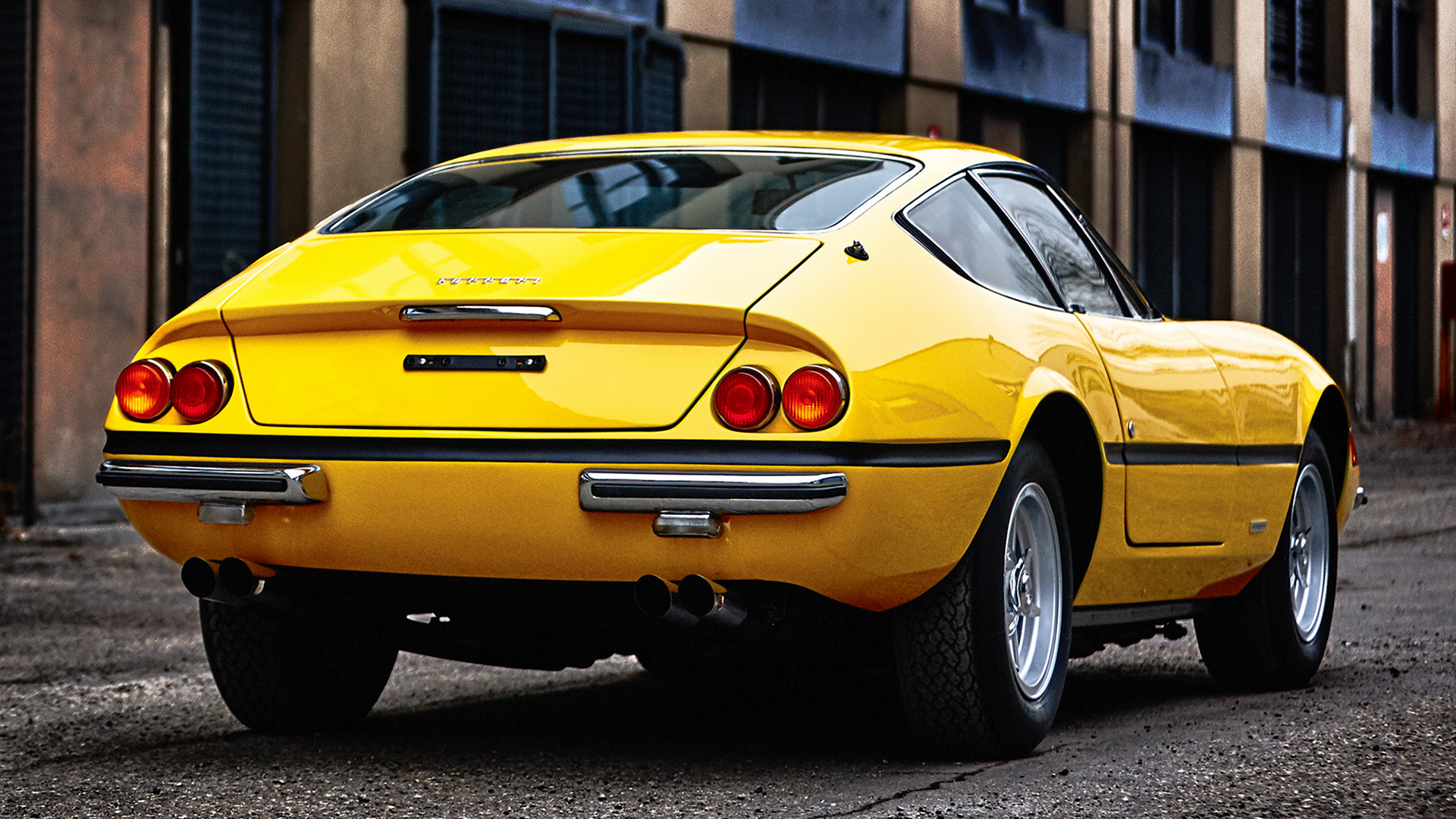 Download mobile wallpaper Ferrari, Car, Old Car, Vehicles, Grand Tourer, Coupé, Yellow Car, Ferrari 365 Gtb/4 Daytona for free.