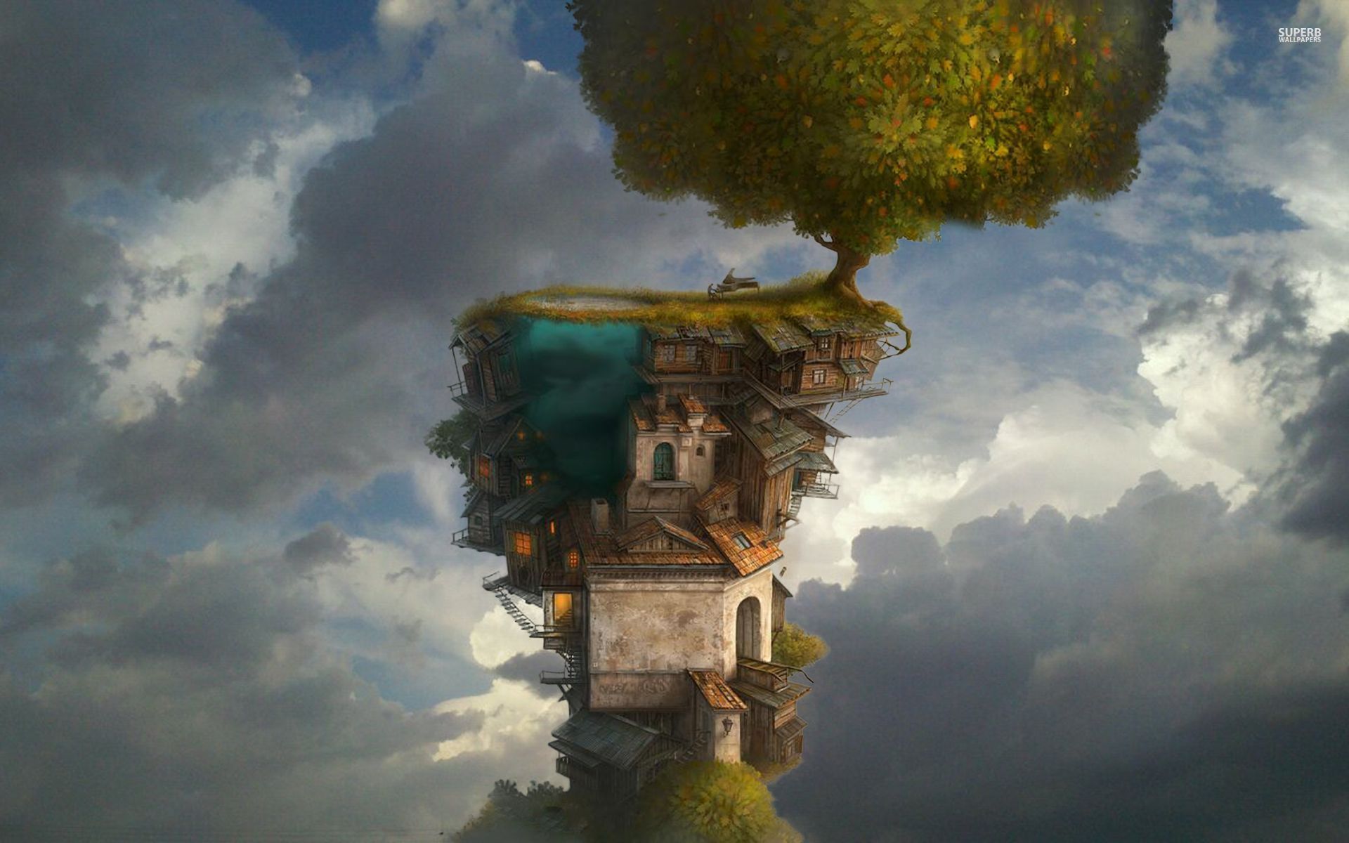 Download mobile wallpaper Fantasy, House for free.