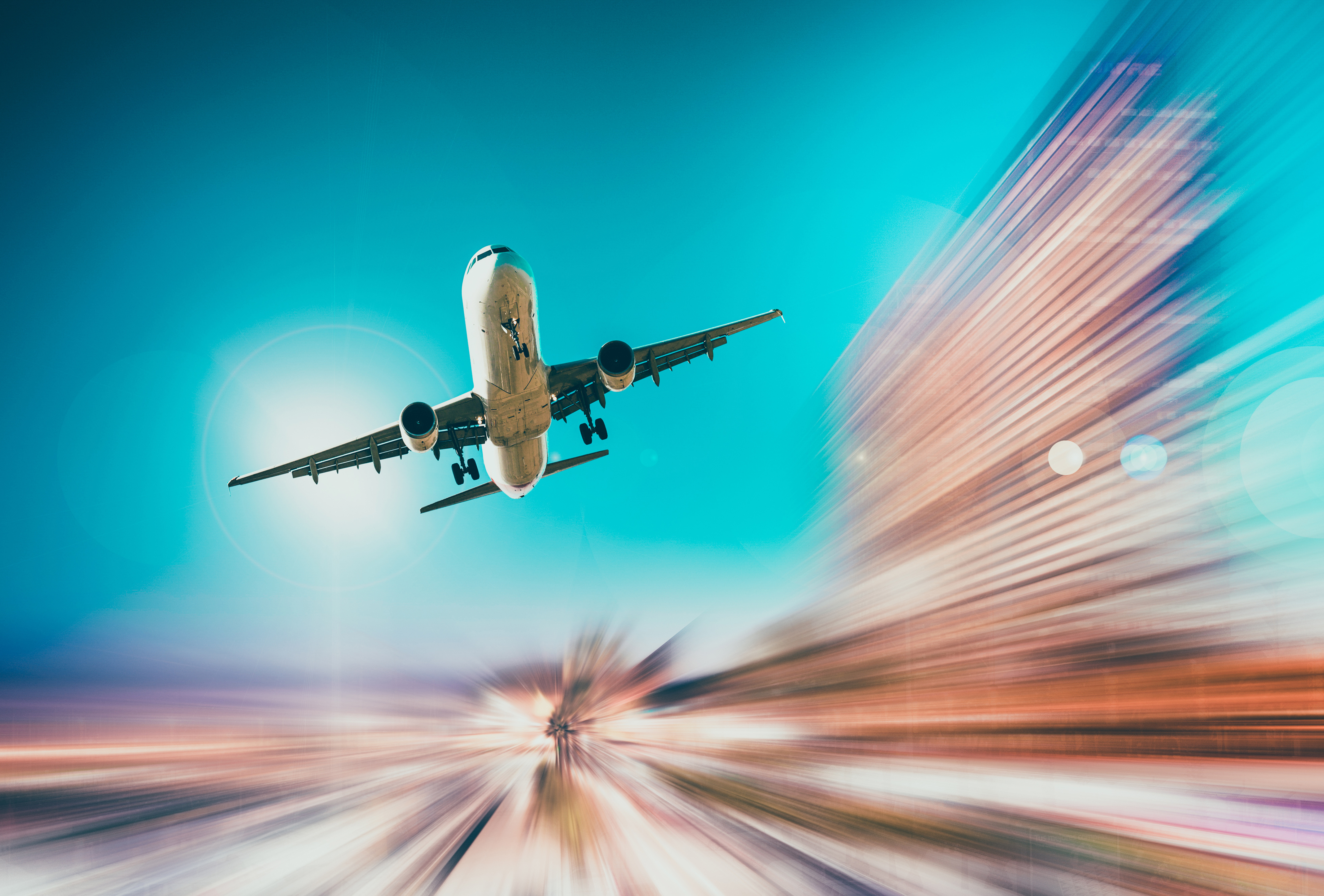 Download mobile wallpaper Aircraft, Passenger Plane, Vehicles, Motion Blur for free.
